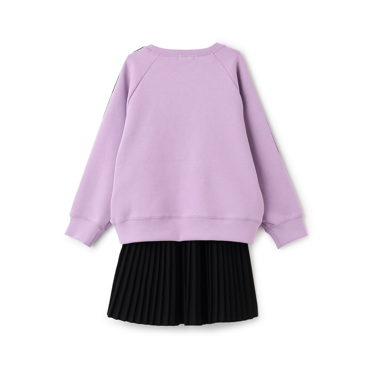 エンボスロゴプルオーバー+サイドラインプリーツスカートセット