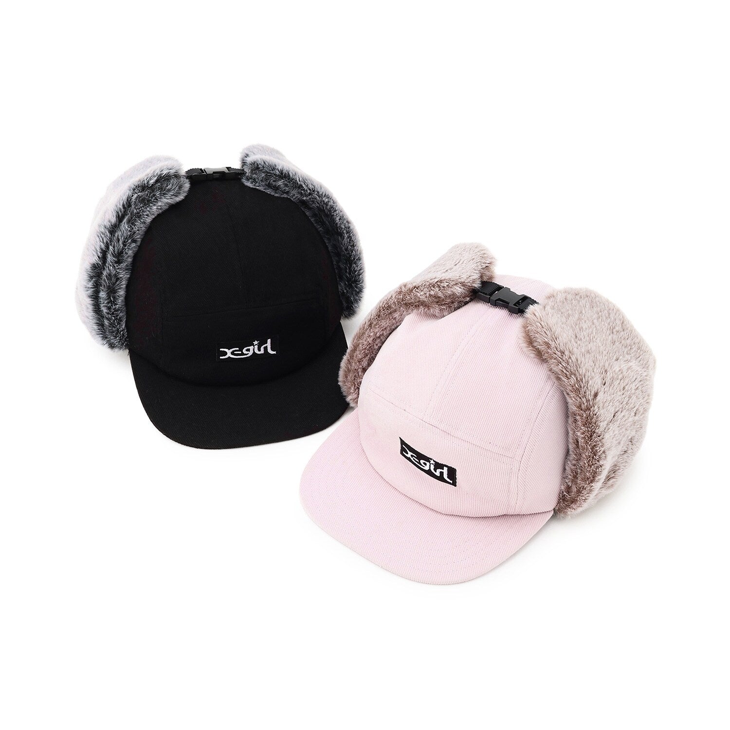 スウェード風フライトキャップ