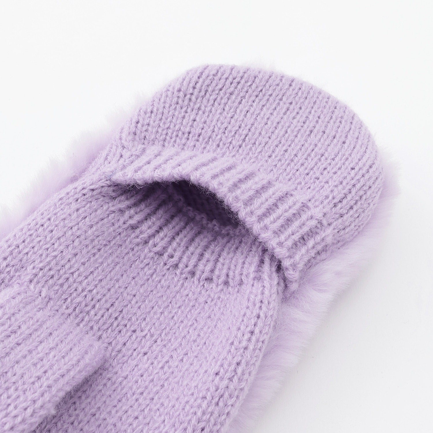 ファー& ニットミトン