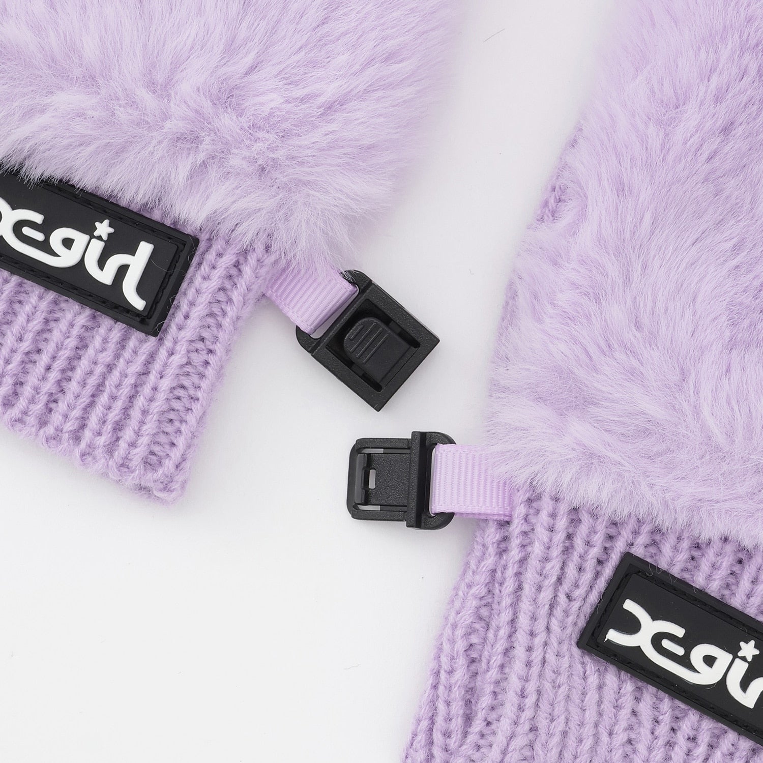 ファー& ニットミトン