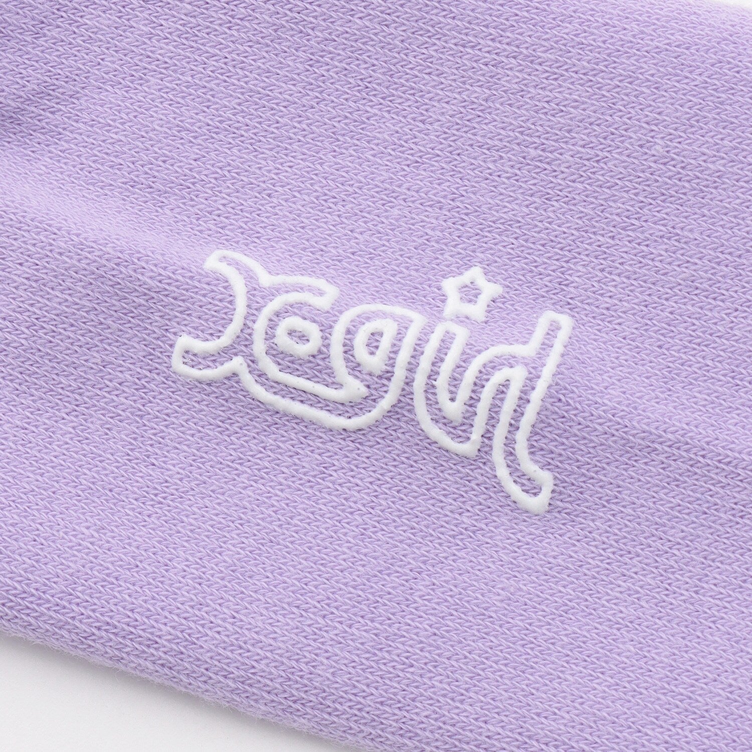 ラメラインロゴリブクルーソックス