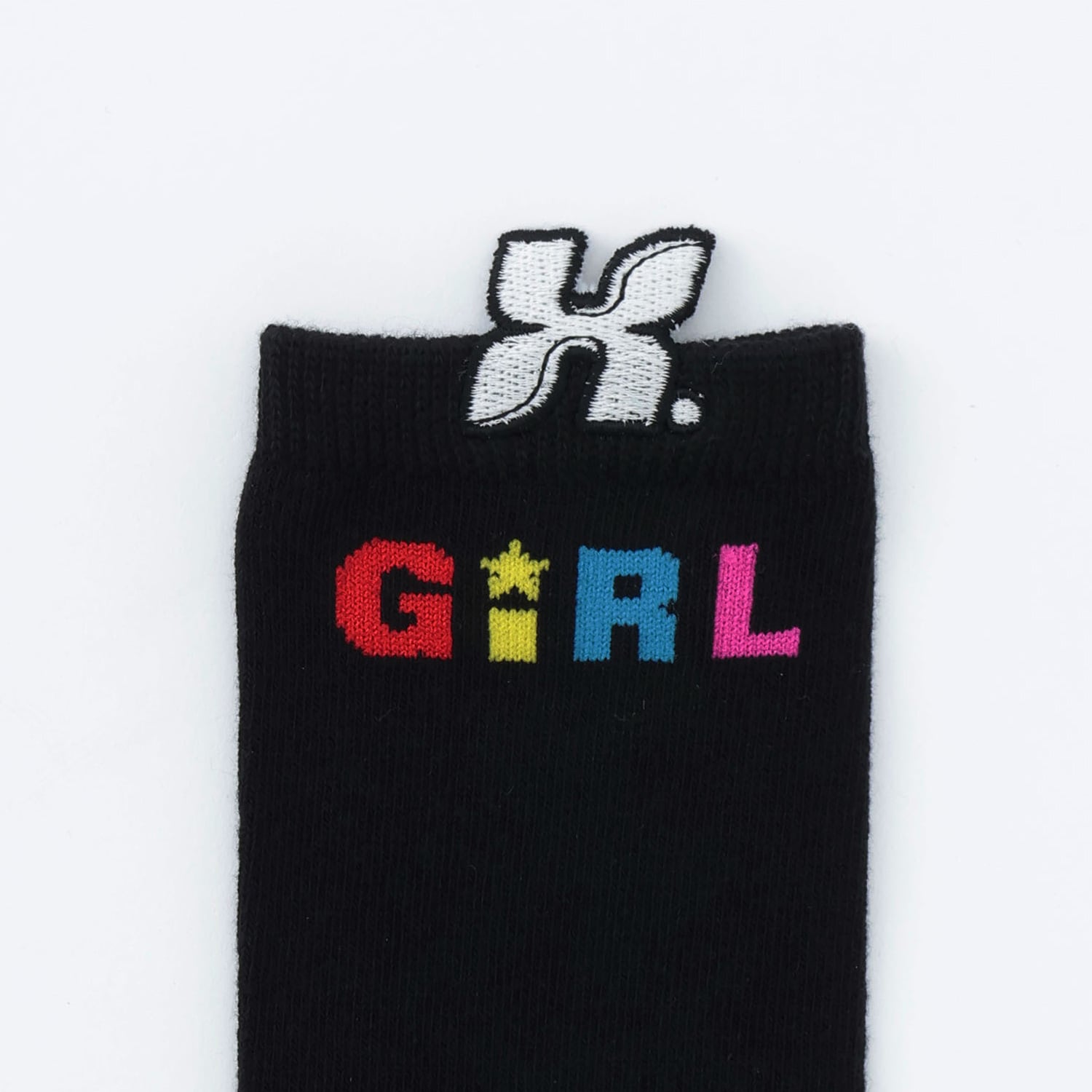 立体ロゴクルーソックス