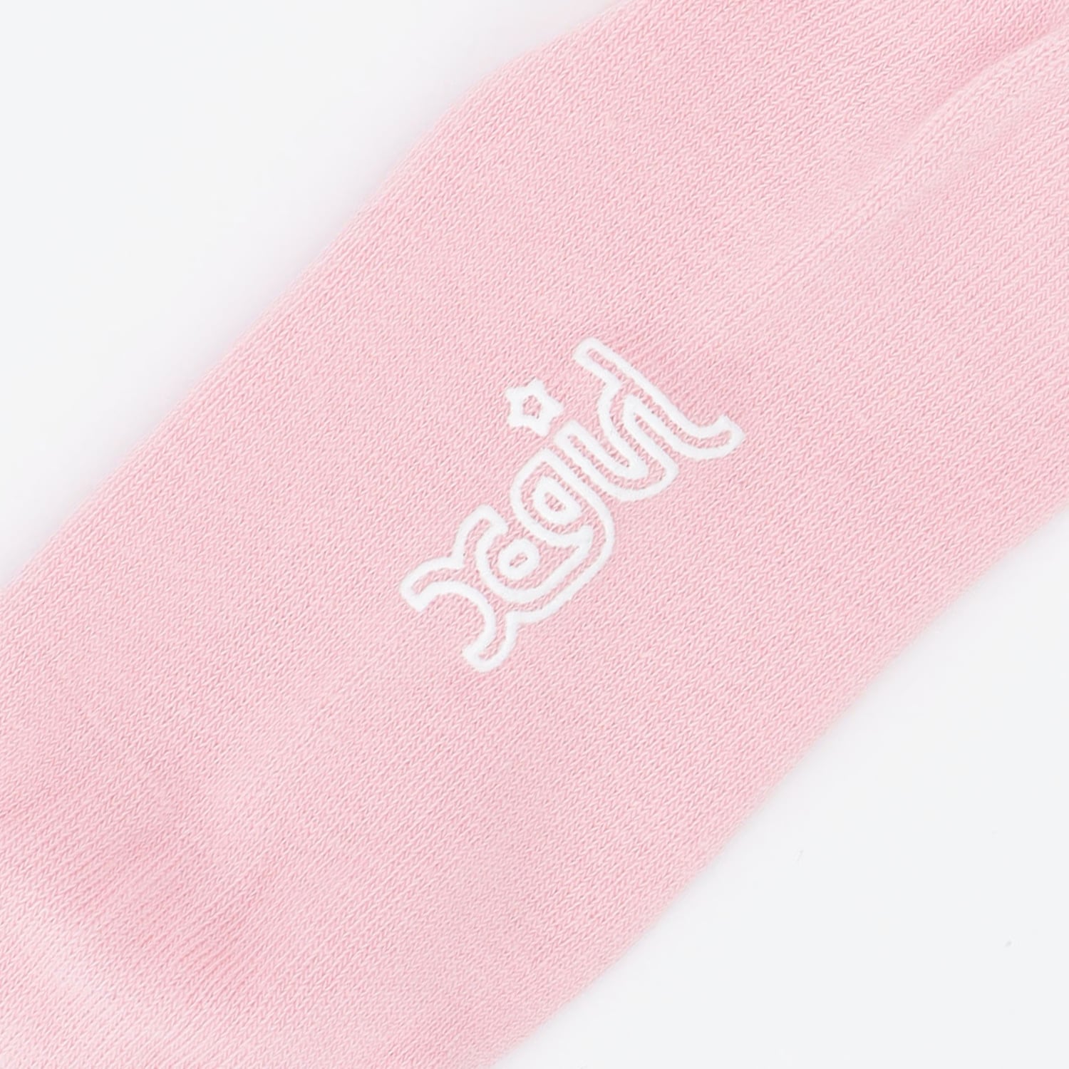 ベア刺しゅうリブクルーソックス