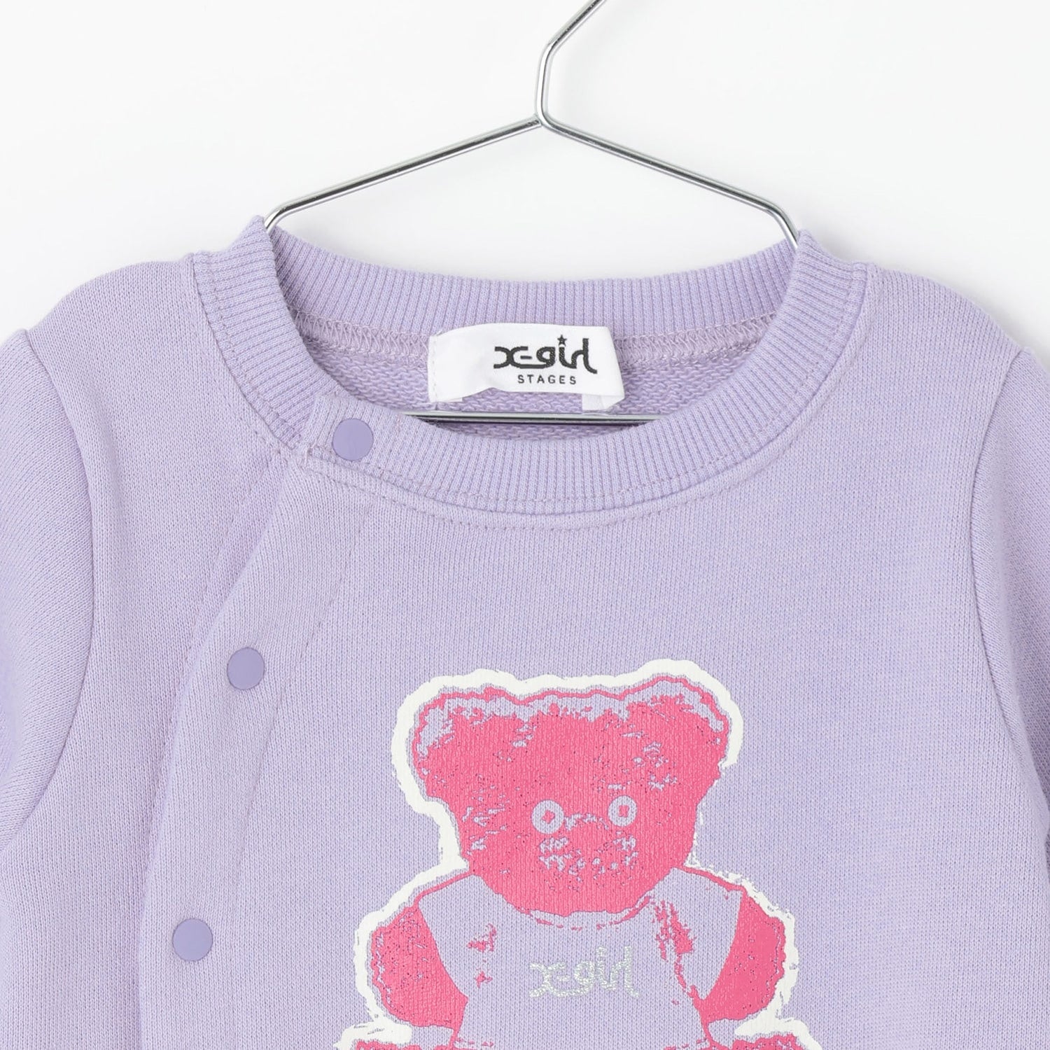 ベアプリントスウェット2WAYオール