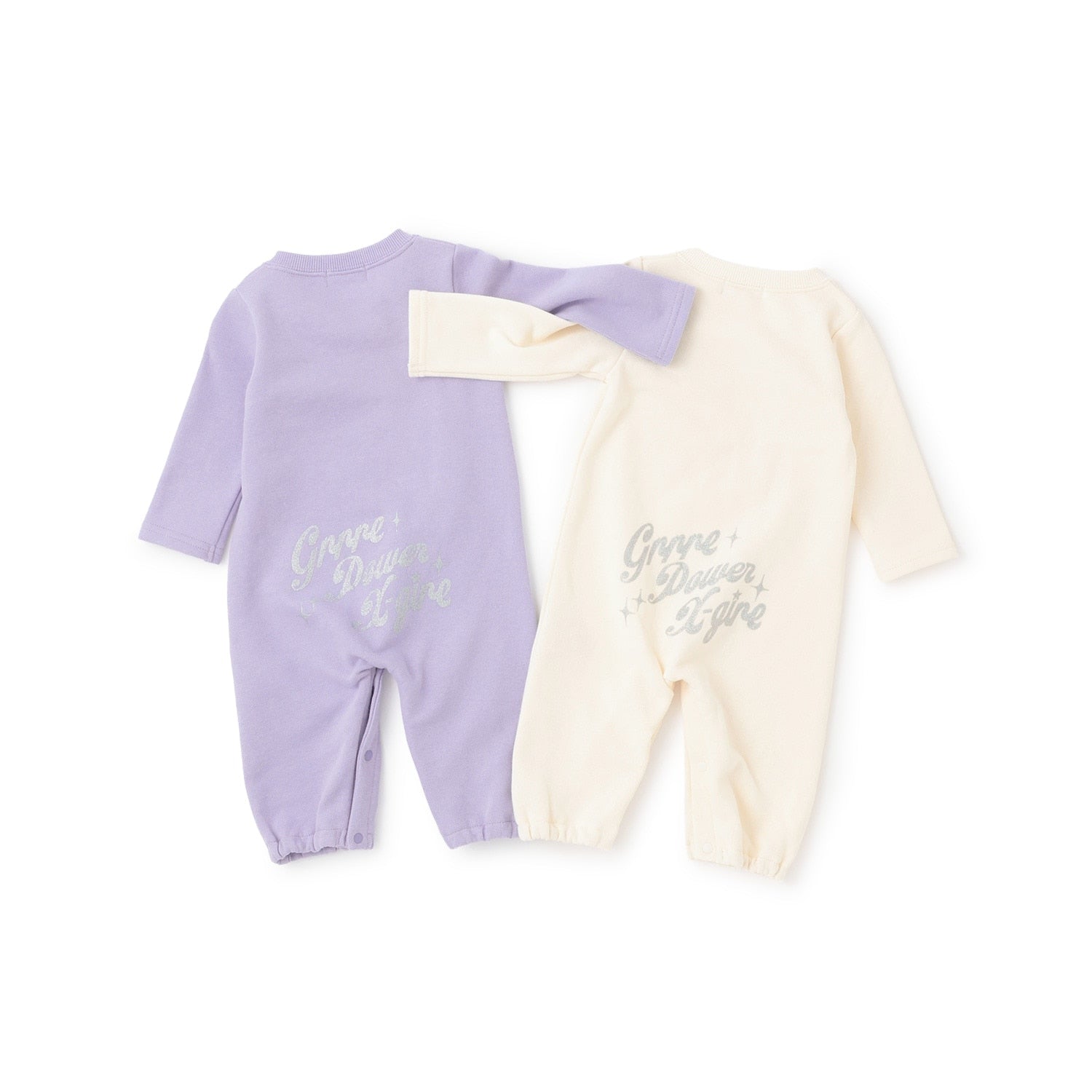 ベアプリントスウェット2WAYオール