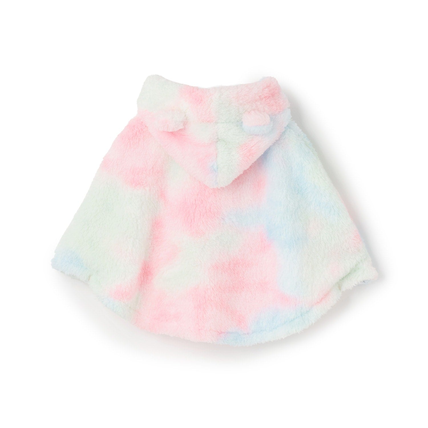 ロゴ刺しゅうアップリケフラッフィーポンチョ