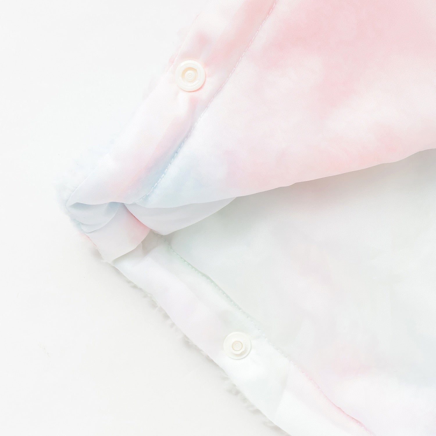 ロゴ刺しゅうアップリケフラッフィーポンチョ