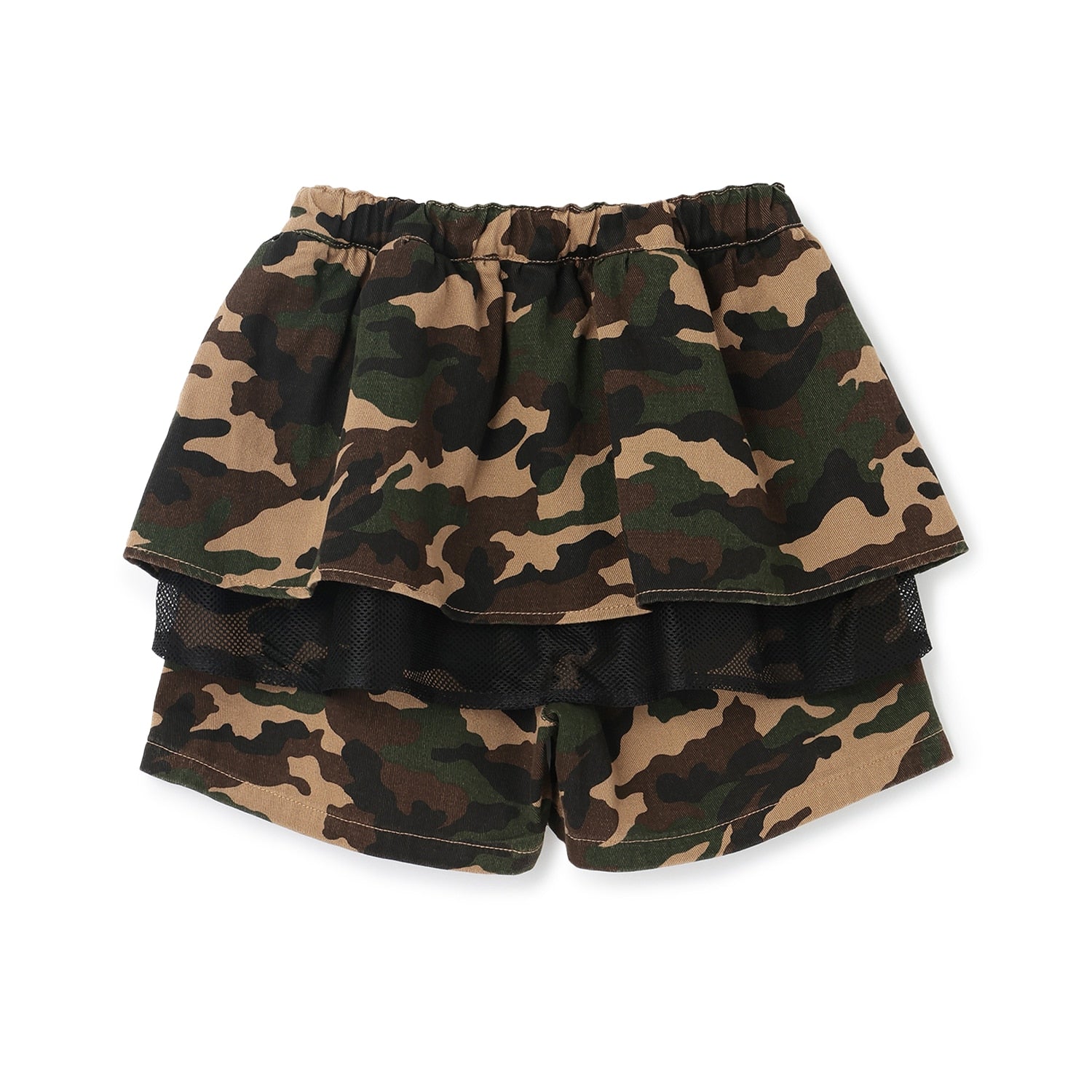 フリルメッシュレイヤード ショートパンツ