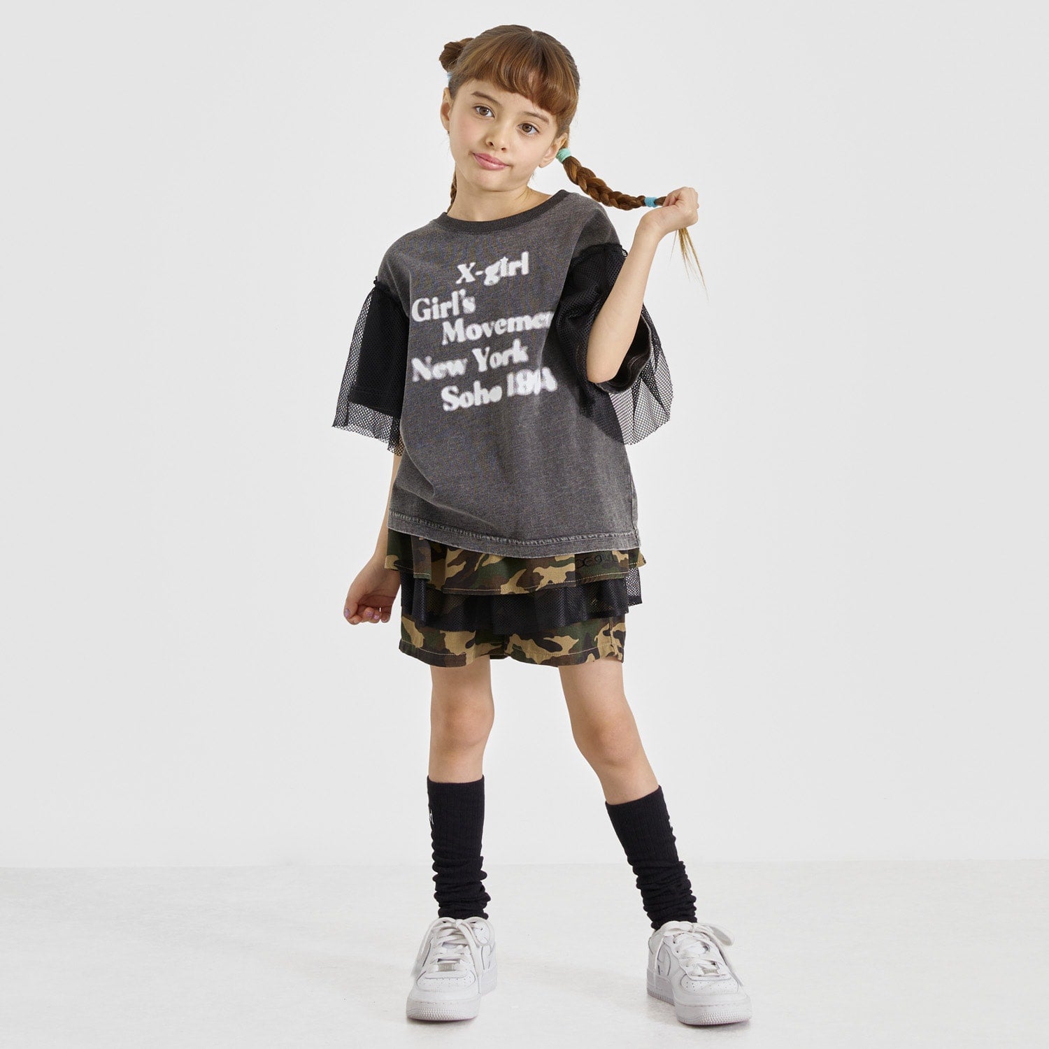 フリルメッシュレイヤード ショートパンツ