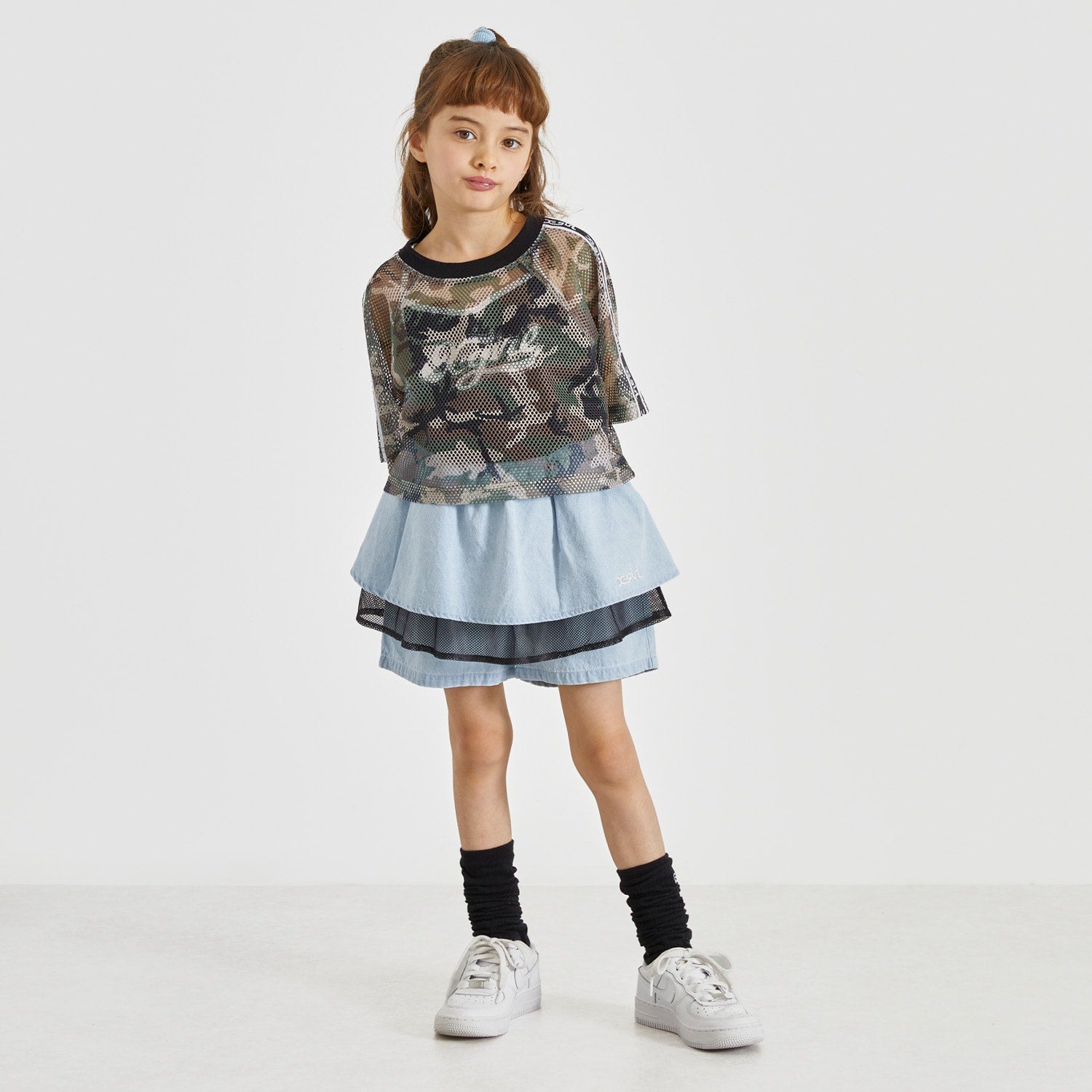 フリルメッシュレイヤード ショートパンツ