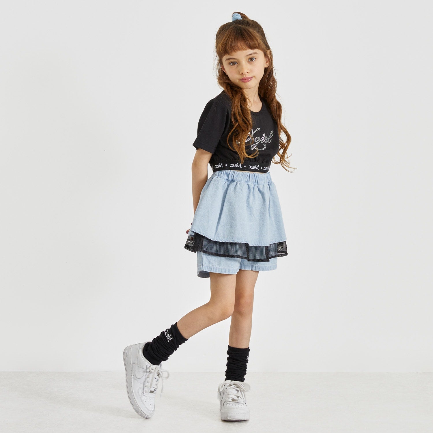 フリルメッシュレイヤード ショートパンツ