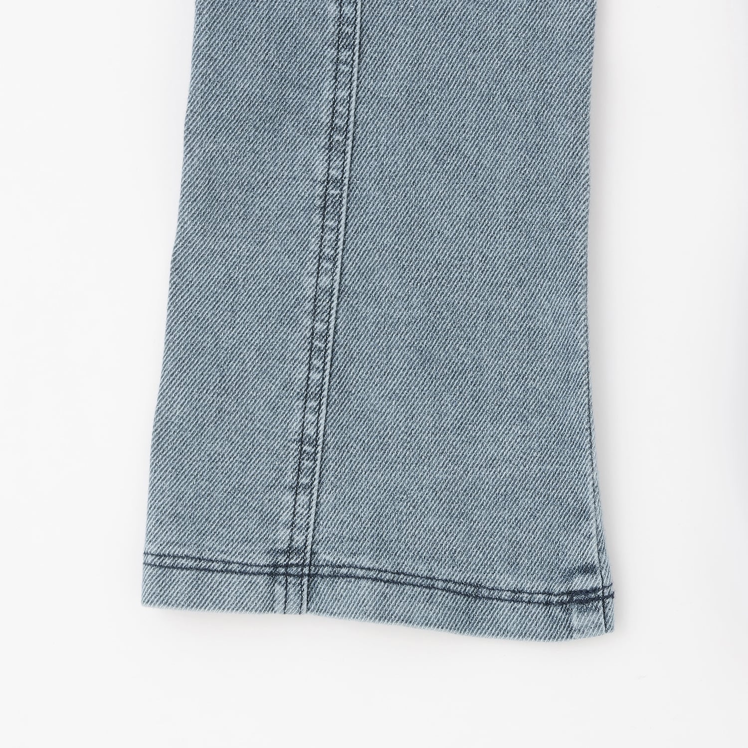 ラインストーンロゴ フレアデニムパンツ