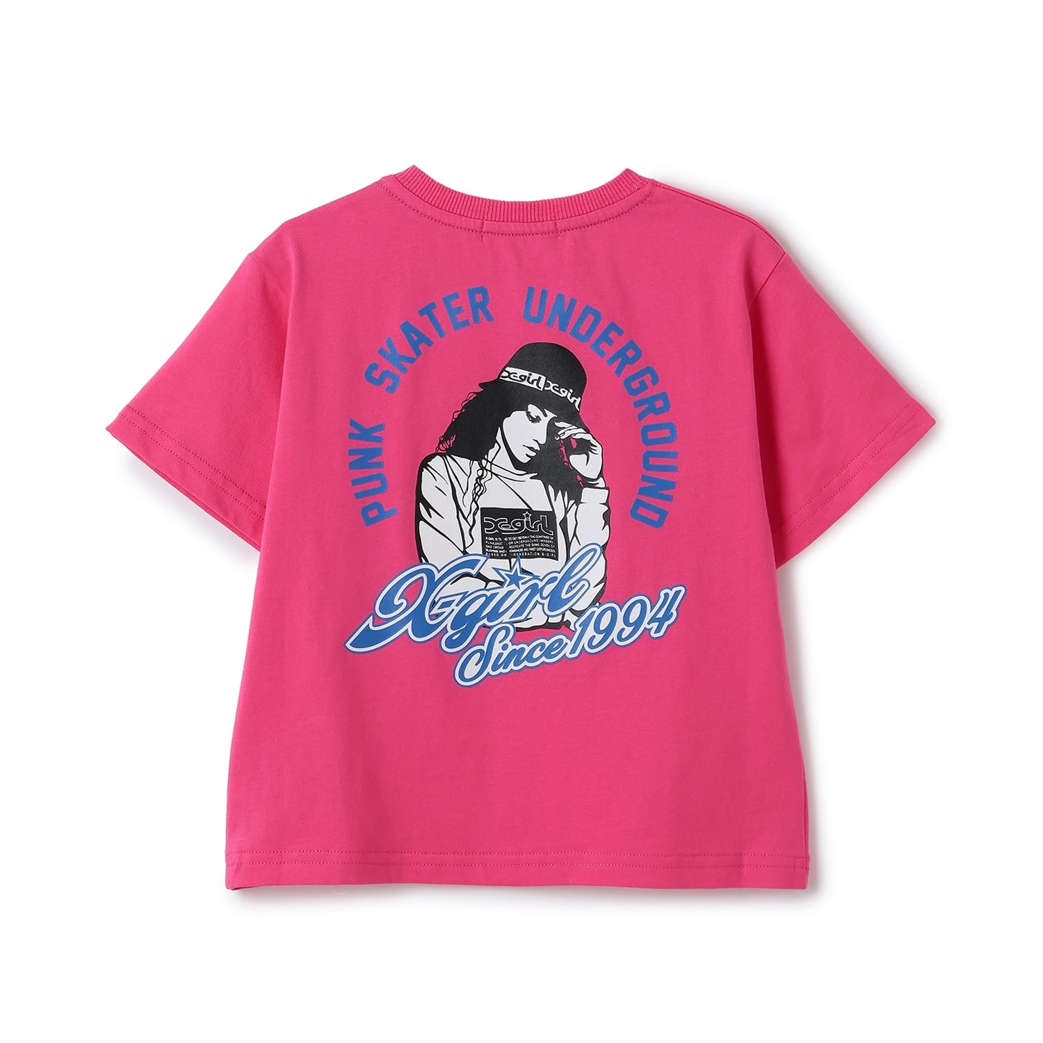 ガールイラストバックプリント 半袖Tシャツ