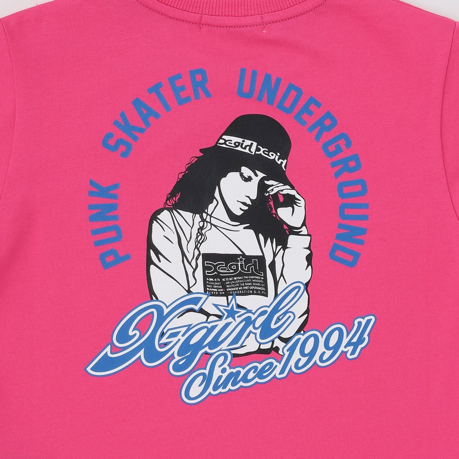 ガールイラストバックプリント 半袖Tシャツ