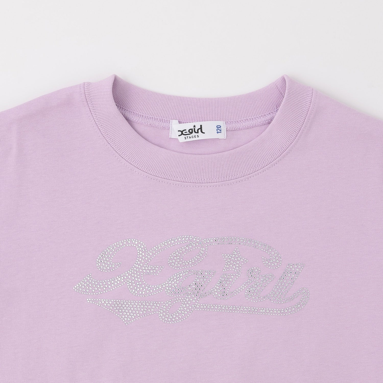 ラインストーンロゴ 半袖Tシャツ