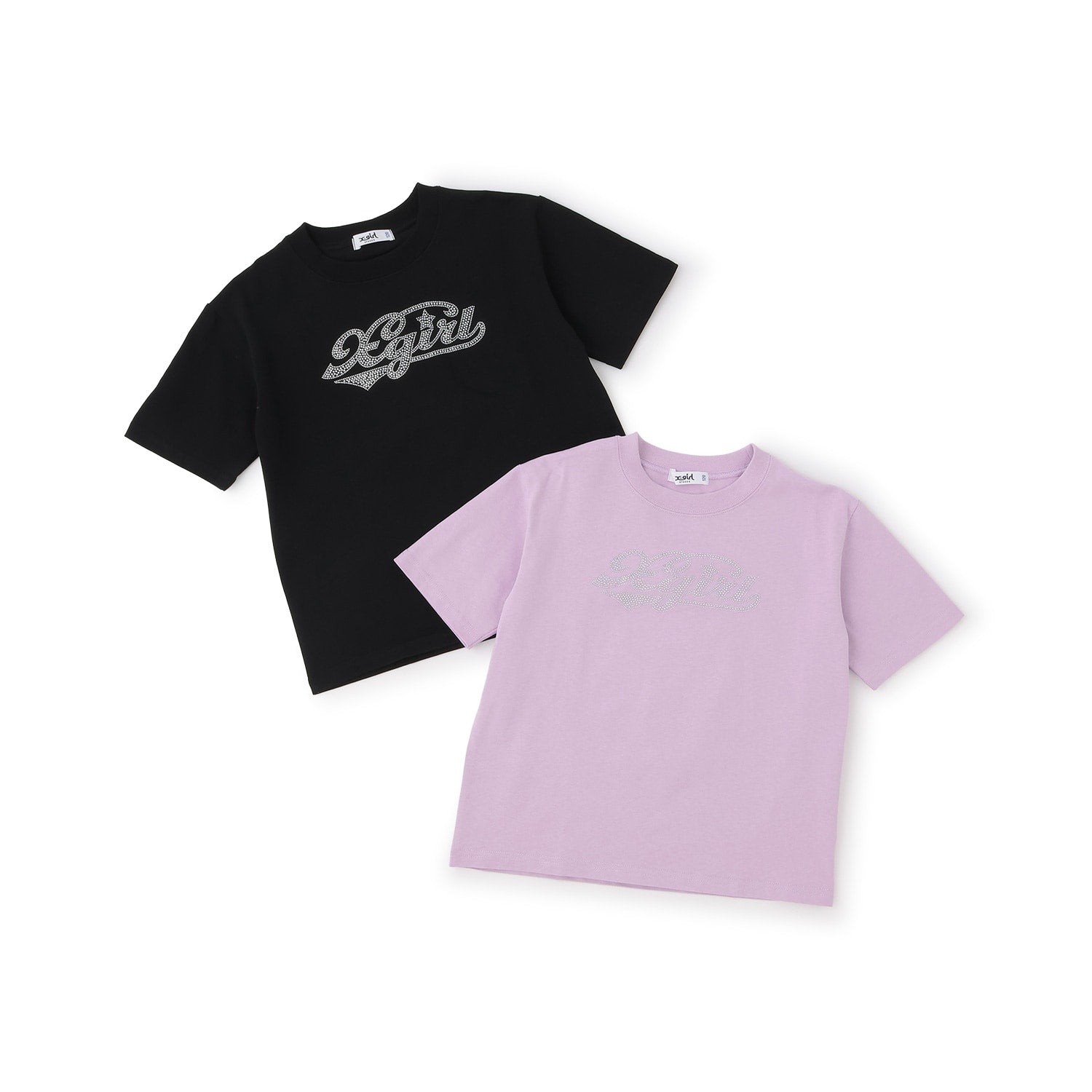 ラインストーンロゴ 半袖Tシャツ