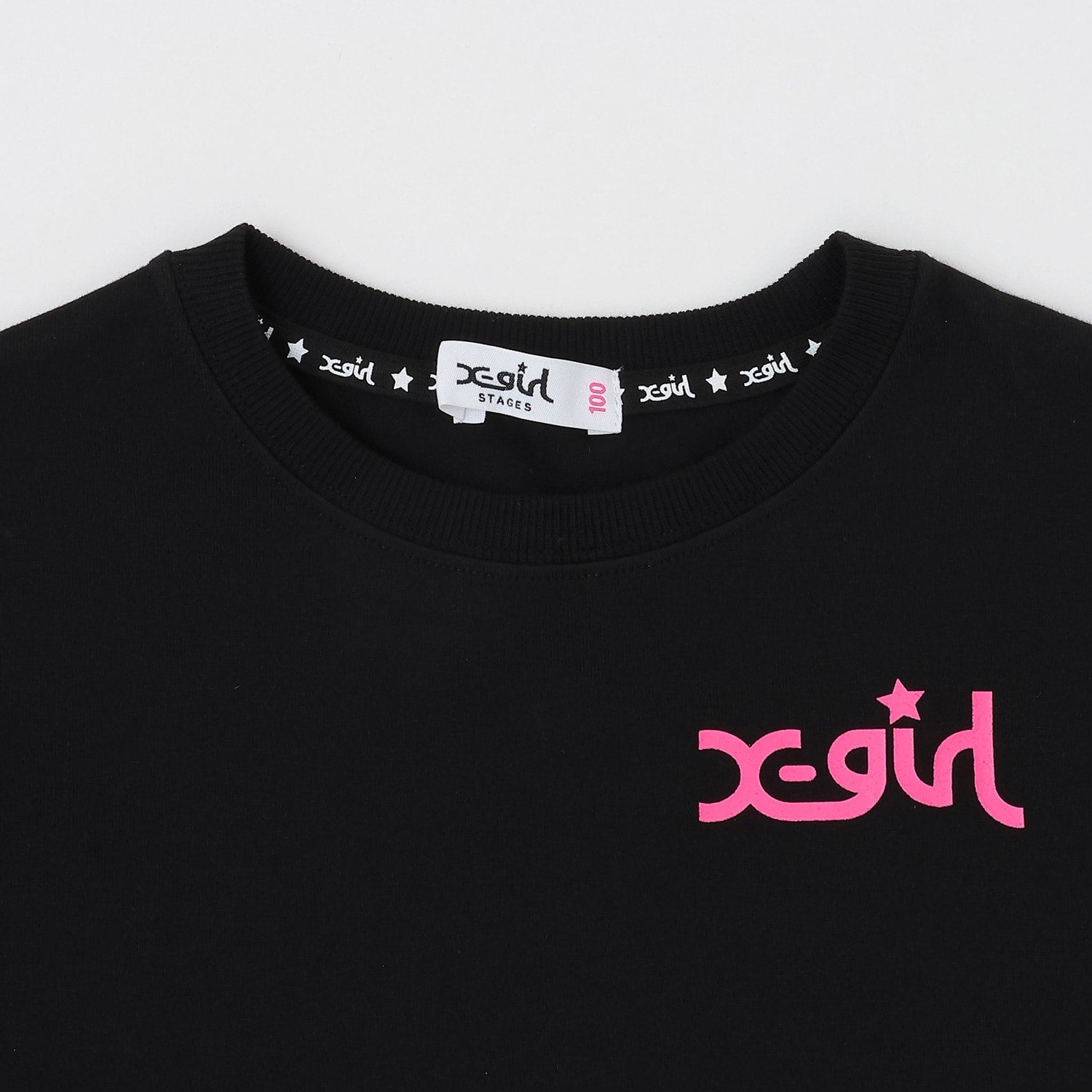 キラッキー+メッセージロゴ バックプリント半袖Tシャツ