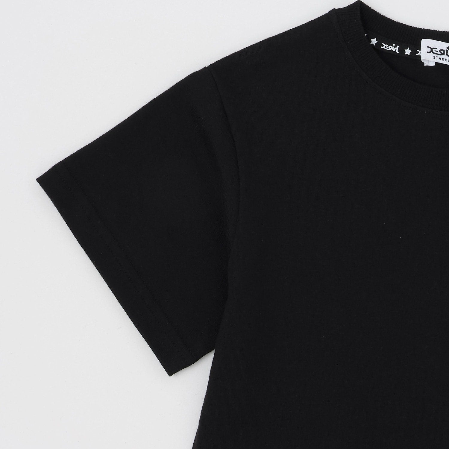 キラッキー+メッセージロゴ バックプリント半袖Tシャツ