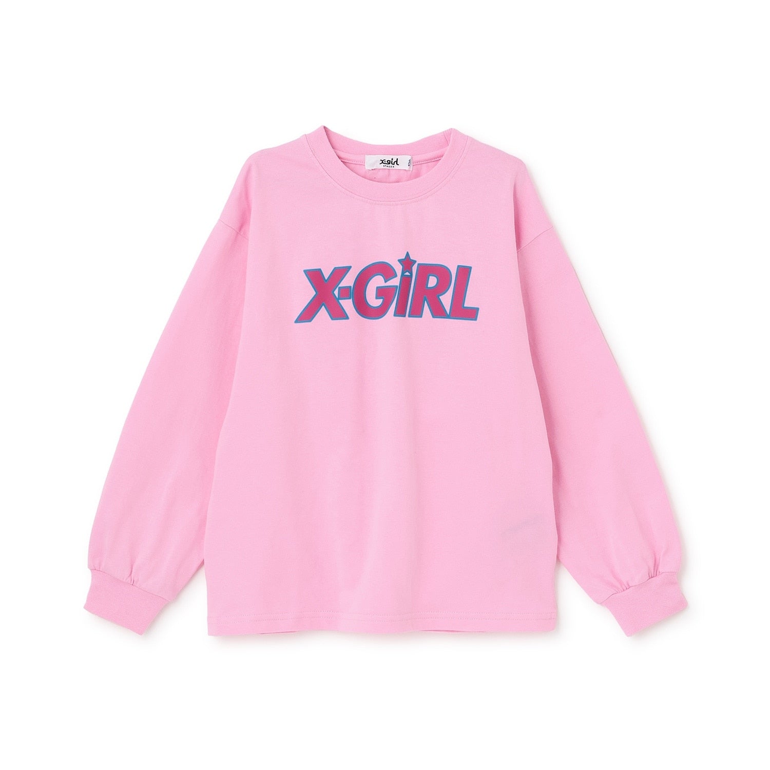 X-girlロゴ長袖Tシャツ