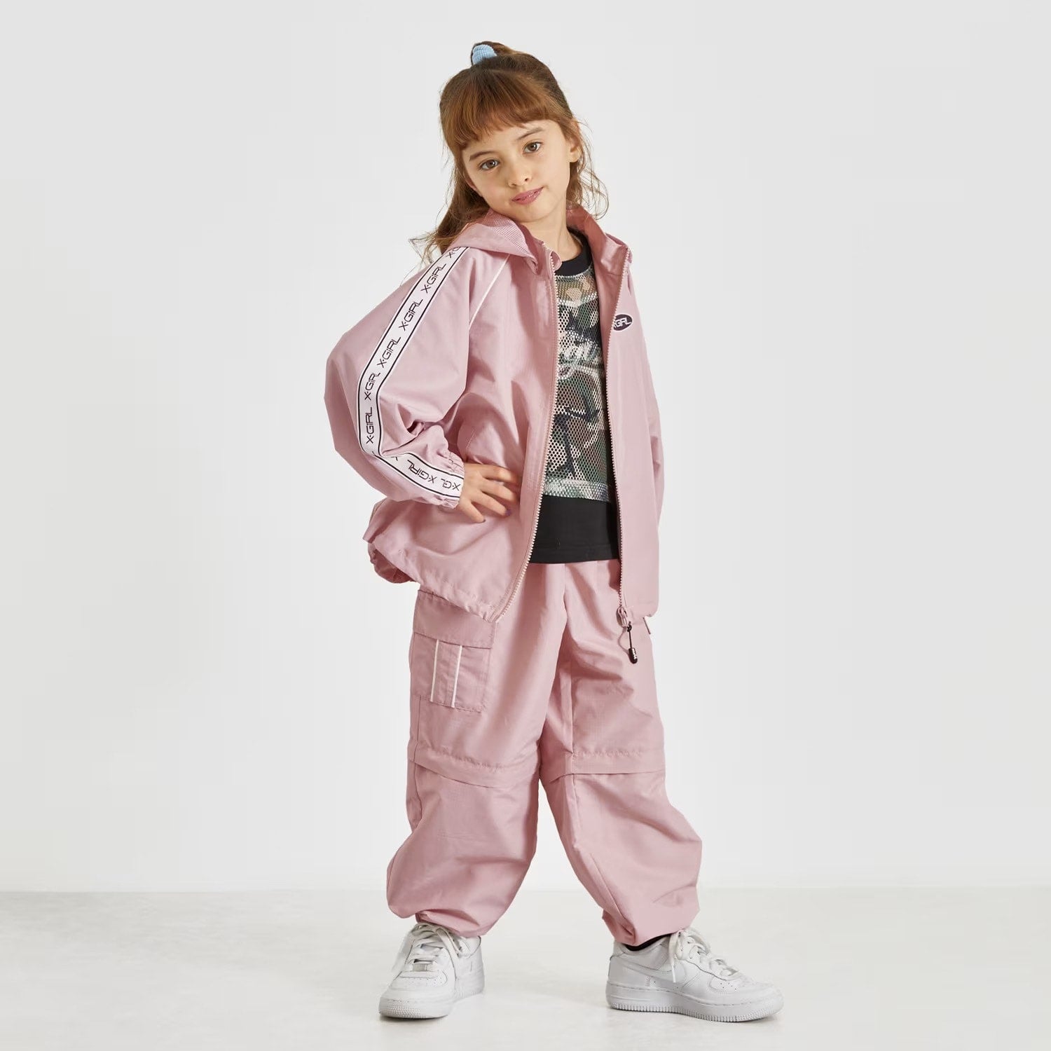 肩ロゴラインブルゾン