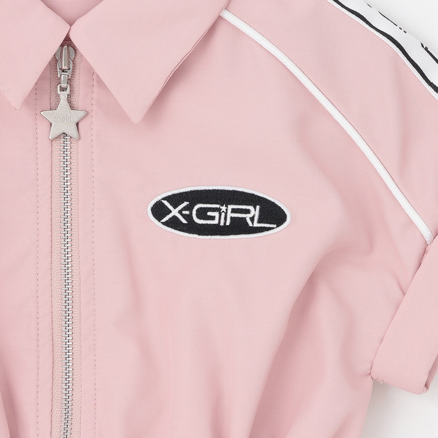 肩ロゴラインカーゴ半袖ワンピース