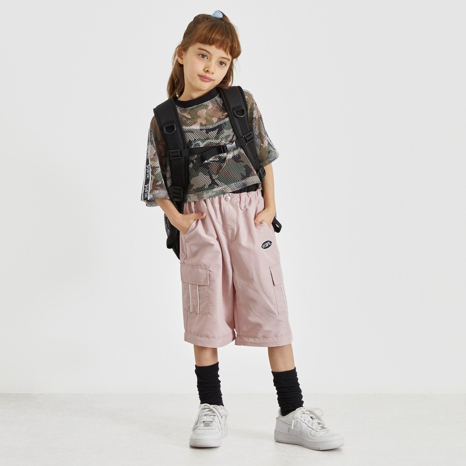 ロゴ メッシュバックパック