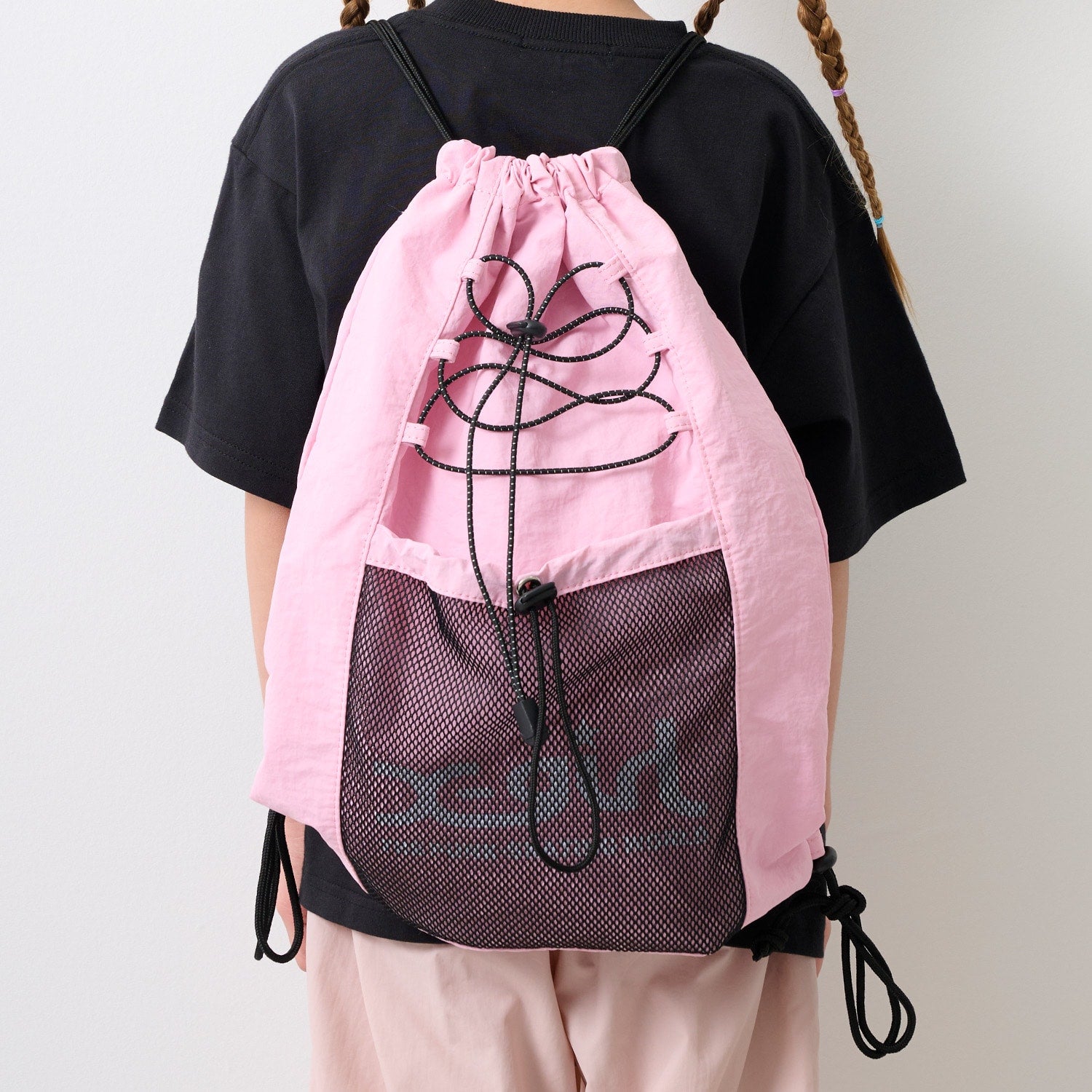 ロゴ メッシュナップサック