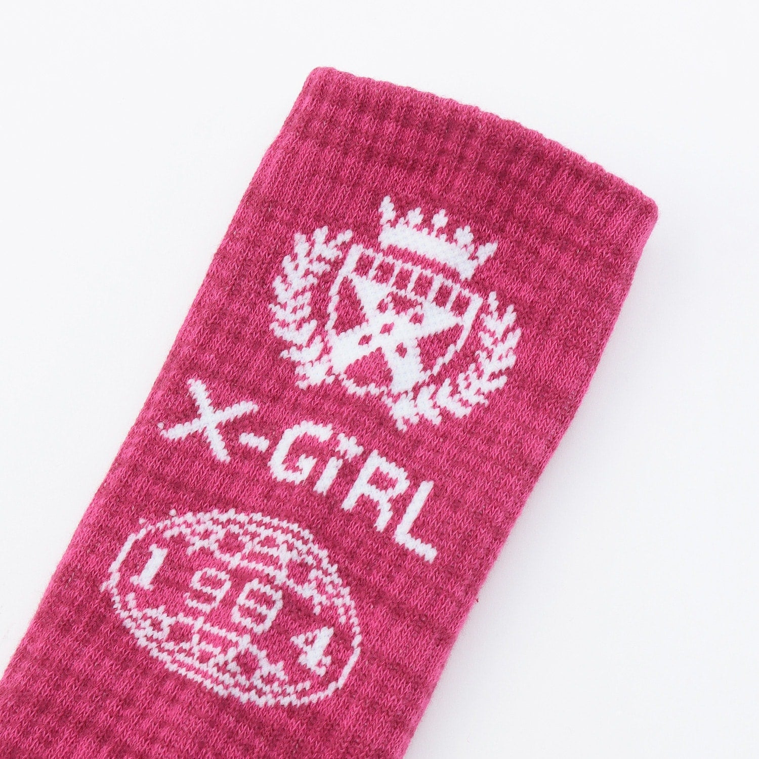 バックロゴ クルーメランジソックス