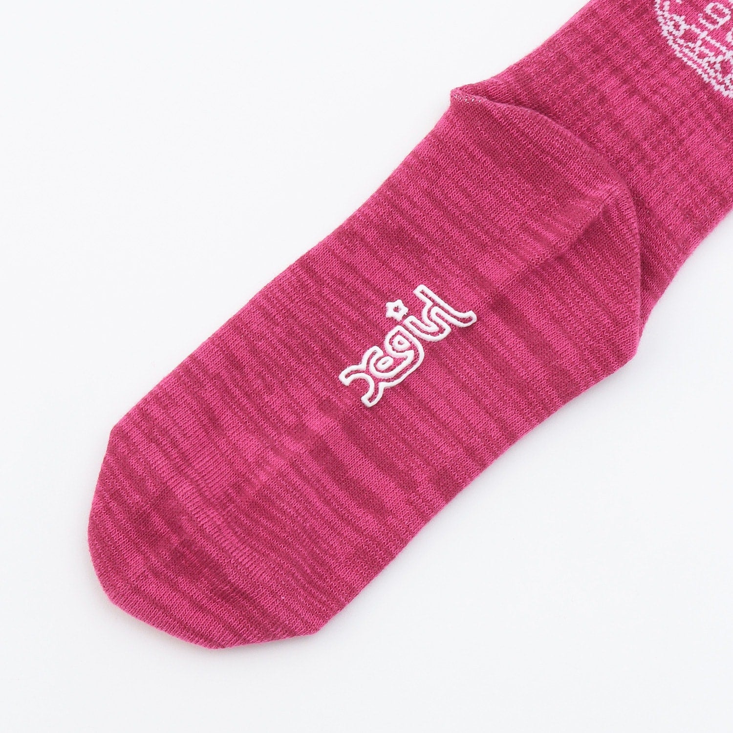 バックロゴ クルーメランジソックス