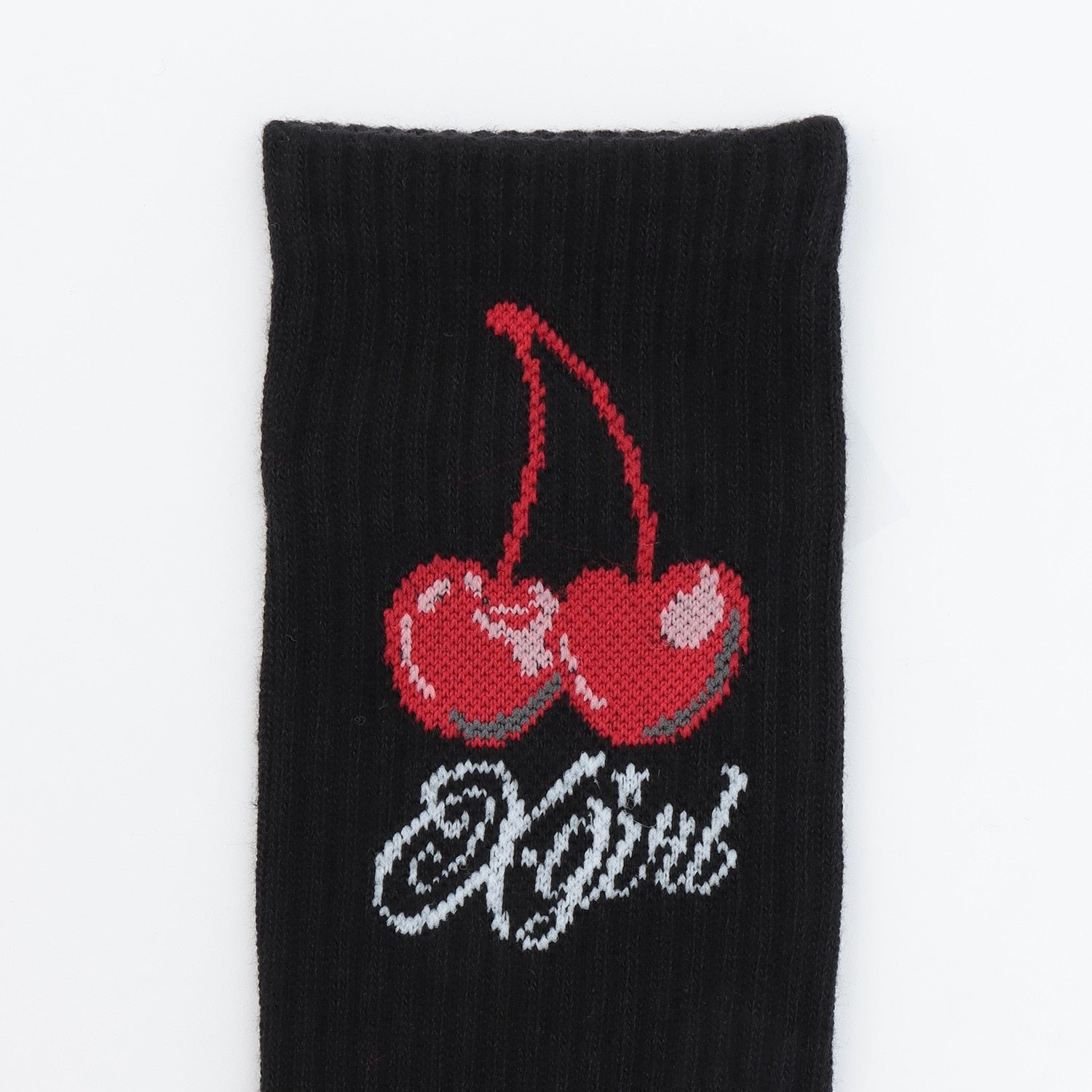 チェリーロゴ クルーリブソックス