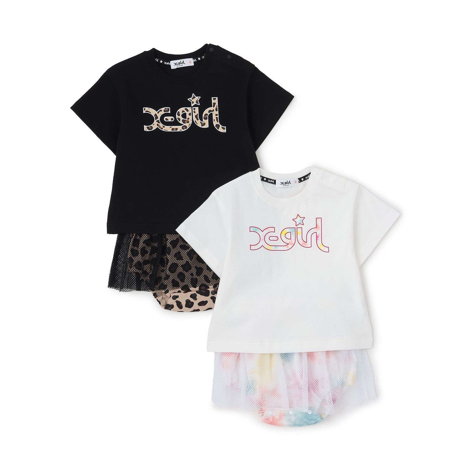 ミルズロゴ半袖T+メッシュスカートブルマセット