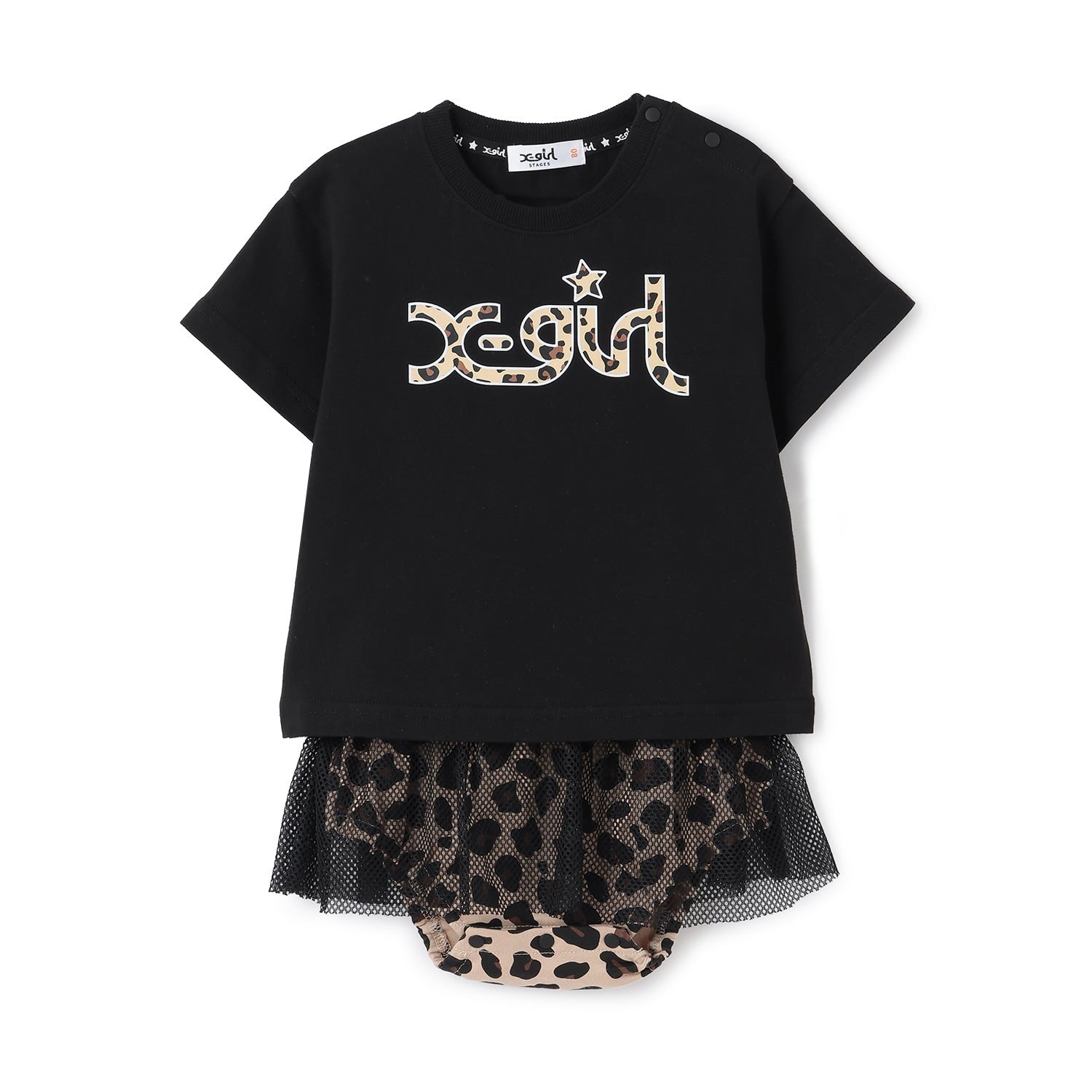 ミルズロゴ半袖T+メッシュスカートブルマセット