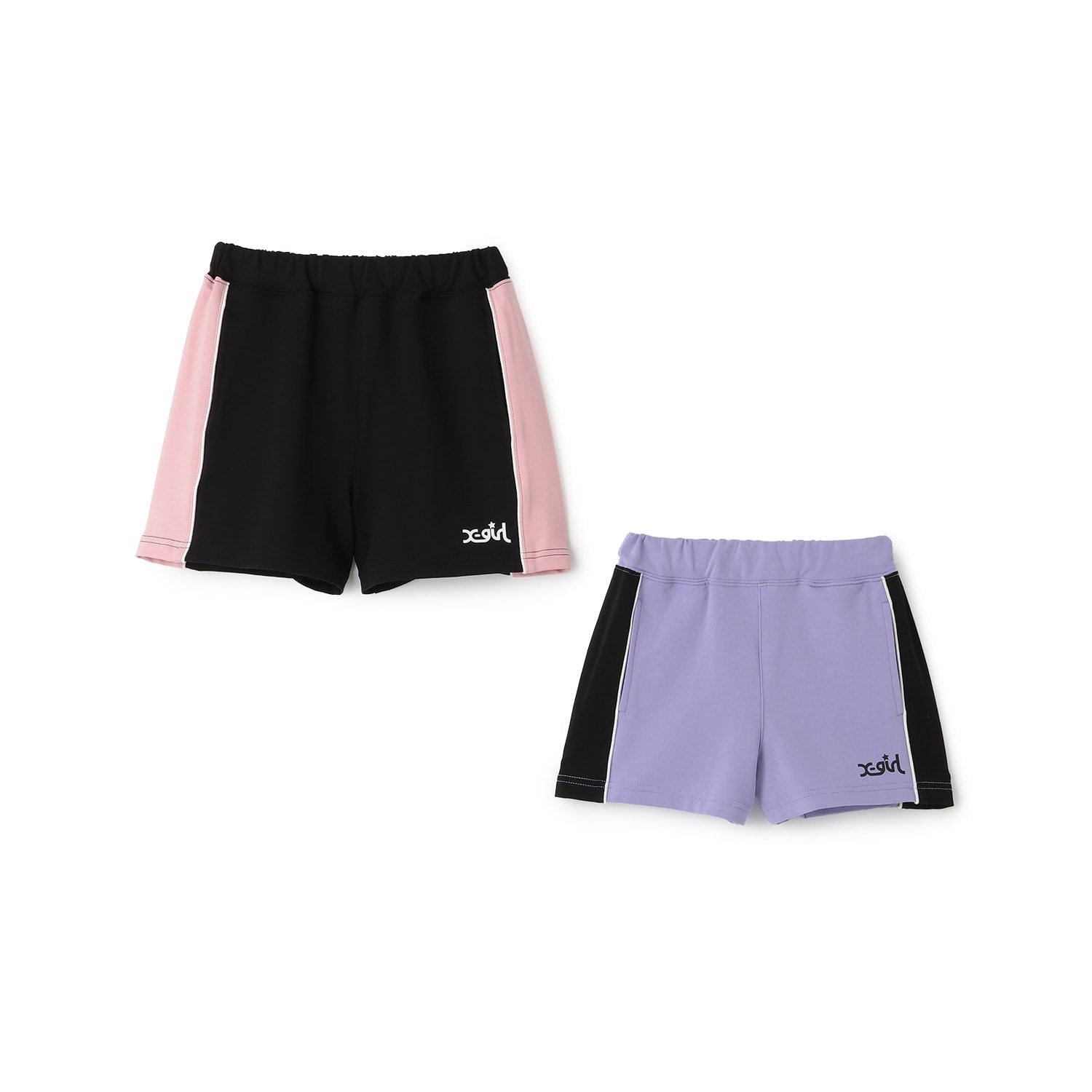サイド切替ロゴプリント　ショートパンツ