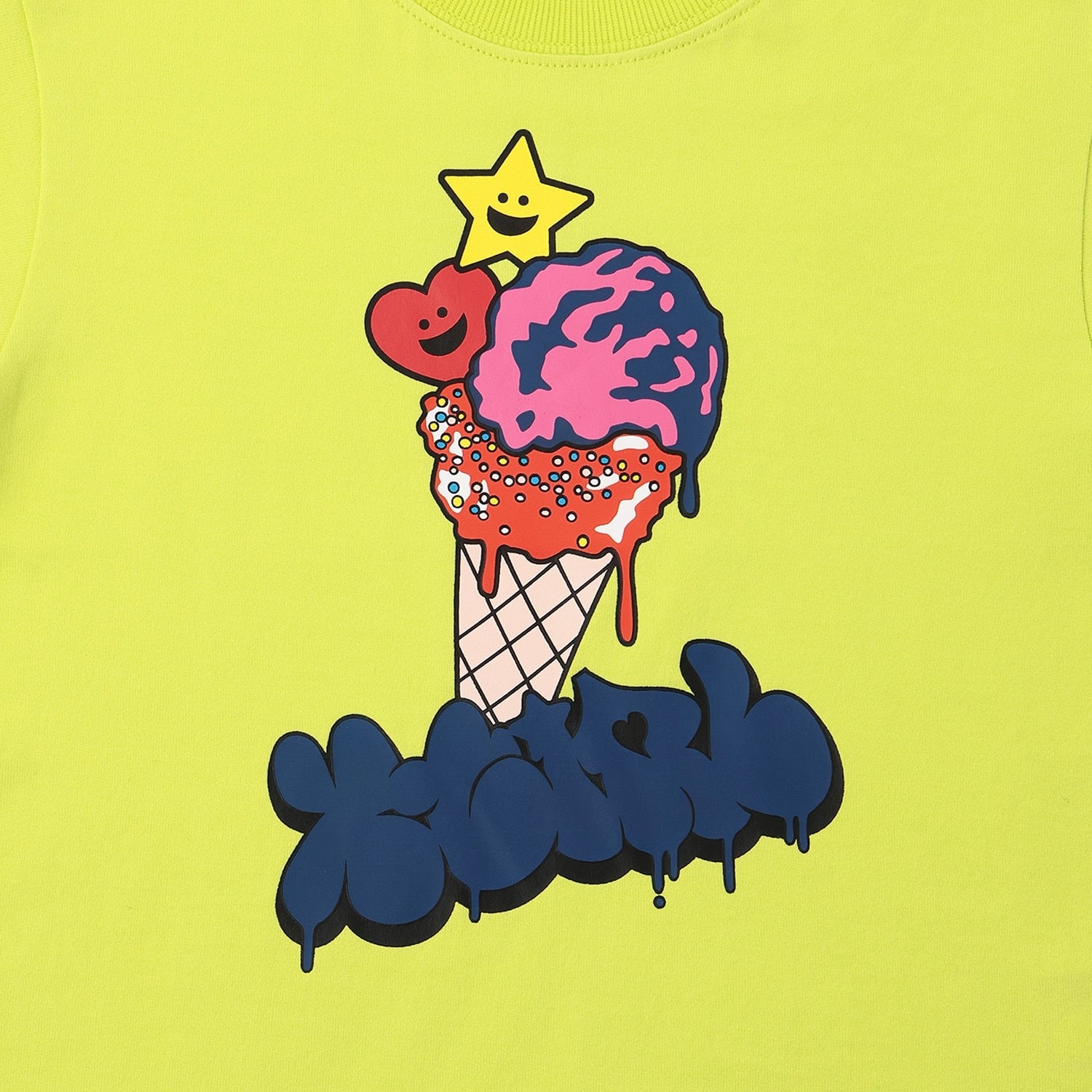 【接触冷感】キラッキーアイスクリーム 半袖Tシャツ