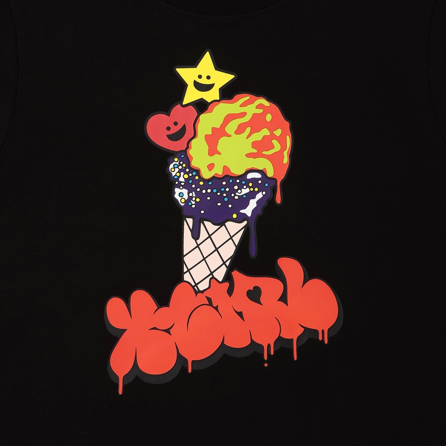 【接触冷感】キラッキーアイスクリーム 半袖Tシャツ