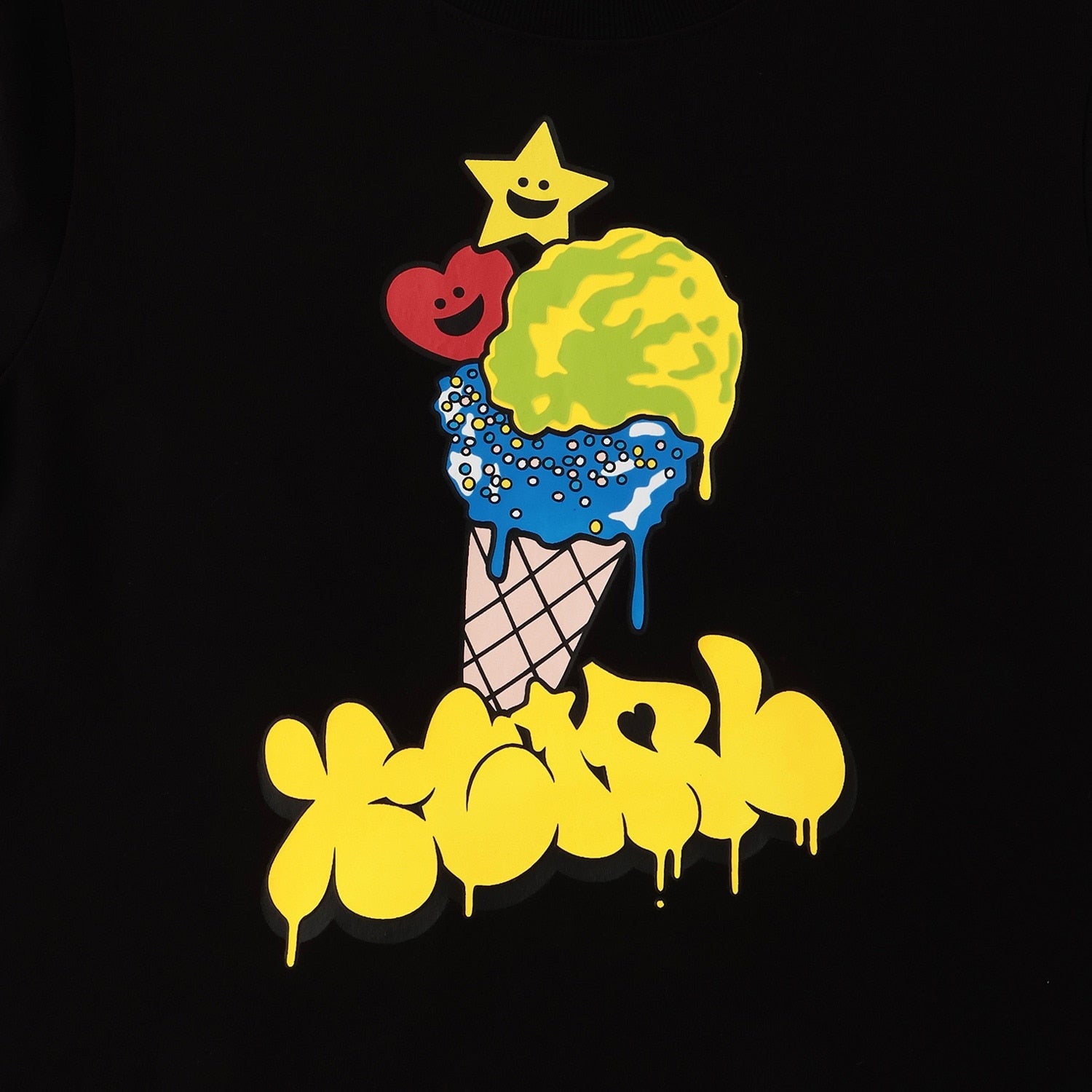 【接触冷感】キラッキーアイスクリーム 半袖Tシャツ