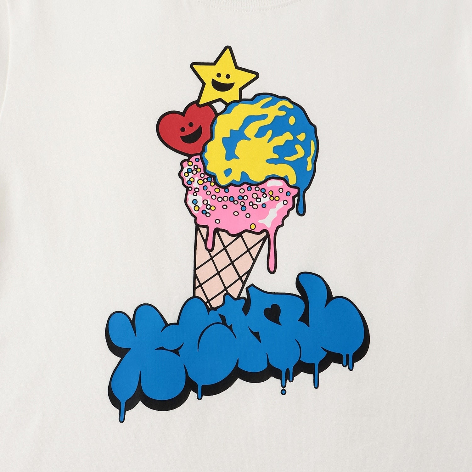 【接触冷感】キラッキーアイスクリーム 半袖Tシャツ