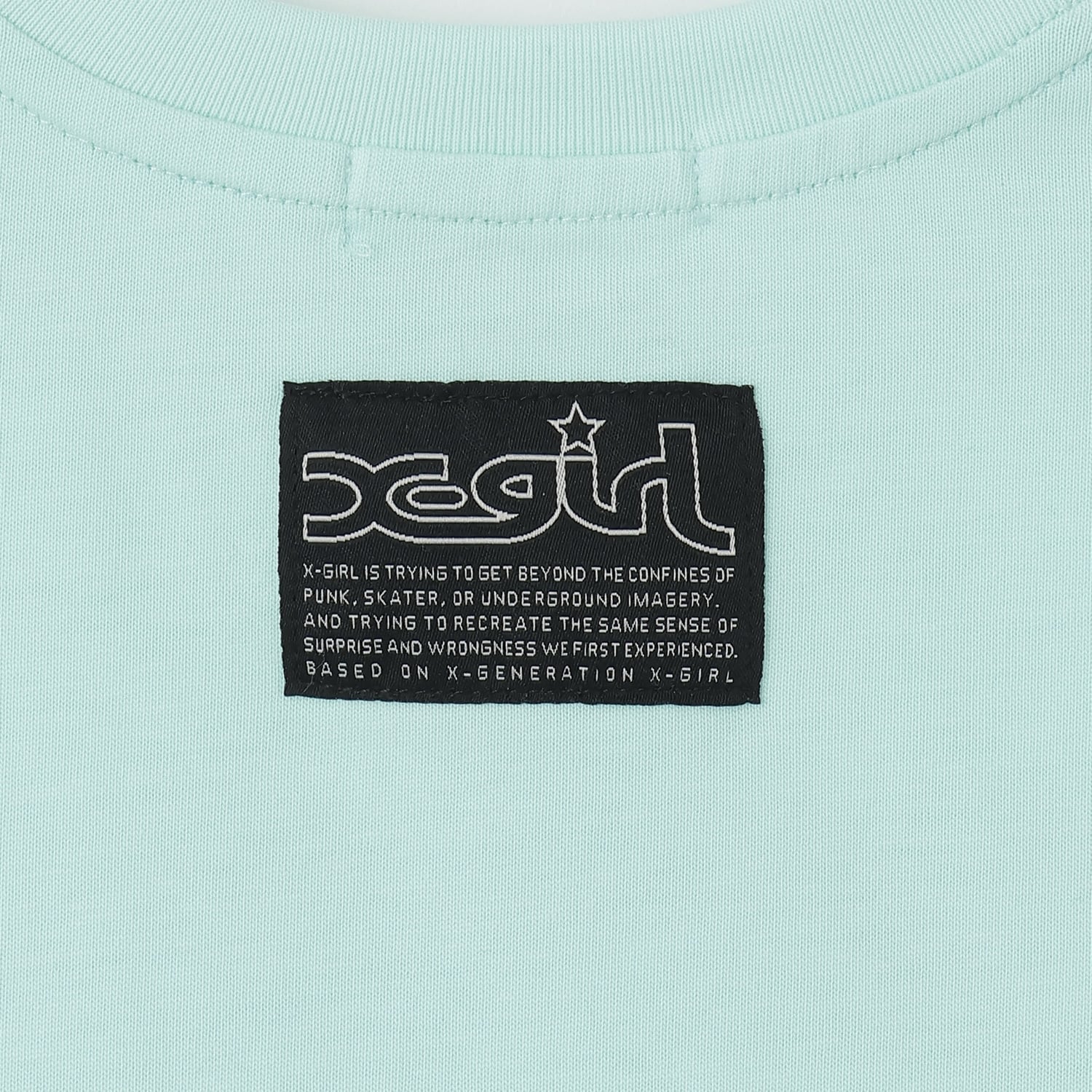 総柄メッシュプリント ショート丈半袖Tシャツ
