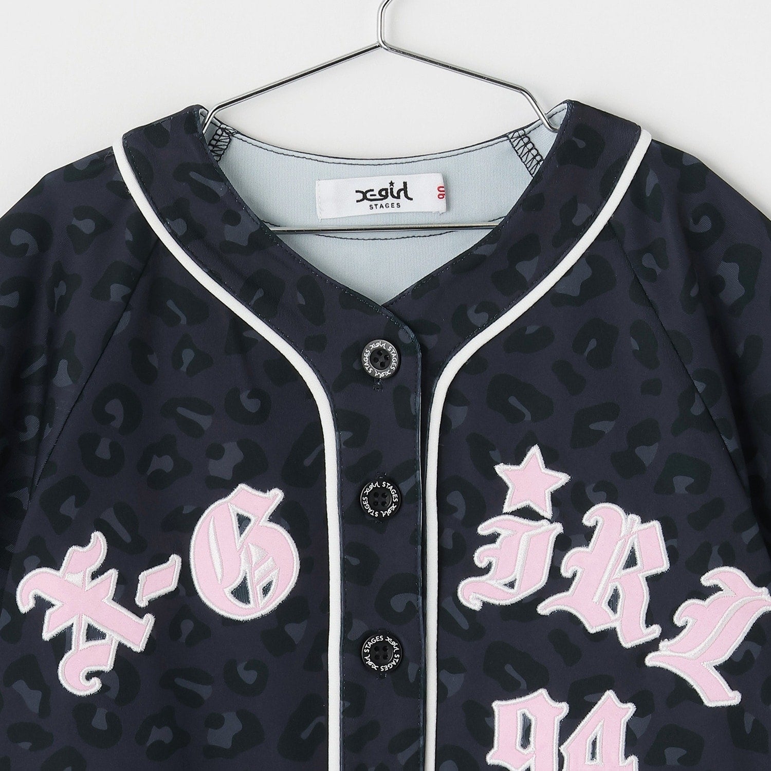 パッチロゴ刺しゅう ベースボール半袖シャツ