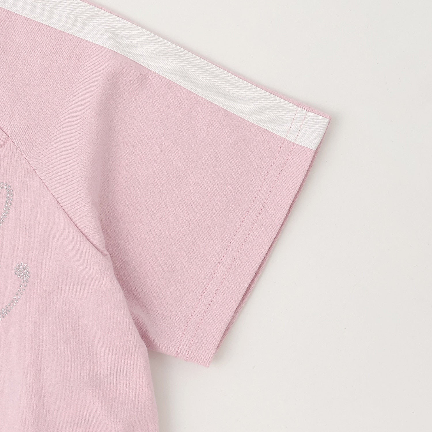 ラメロゴ半袖Tシャツ+ラインプリーツスカート セット
