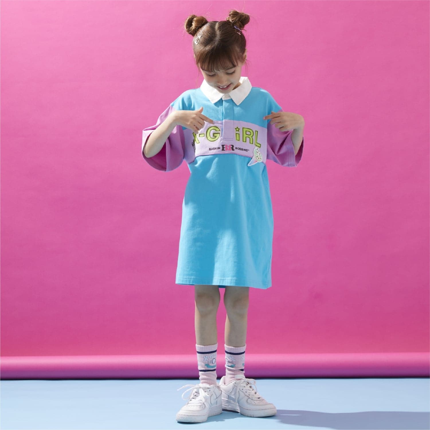 【サーティワン アイスクリーム】ラガーミニ丈Tワンピース