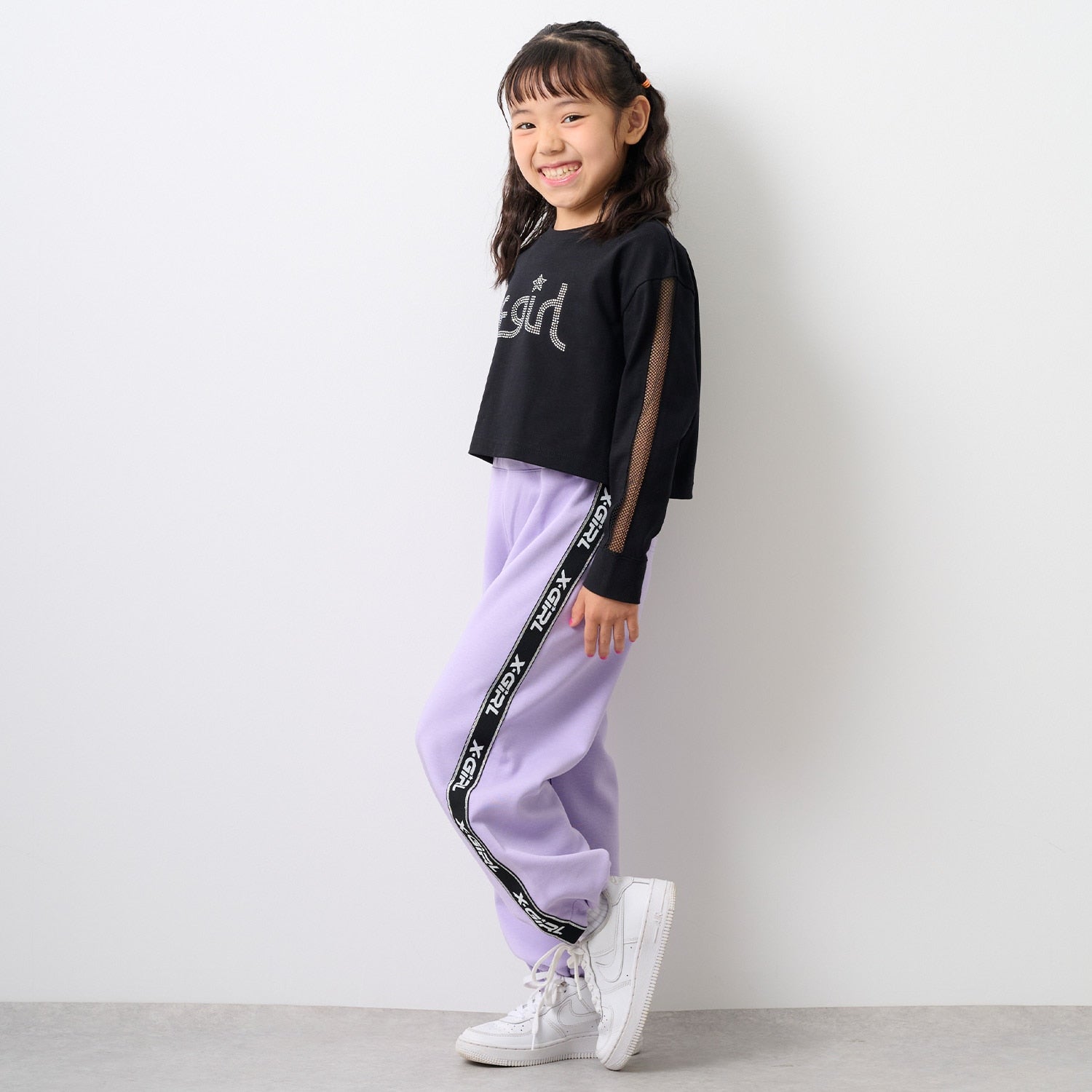ダンボールニット裾ドロストパンツ