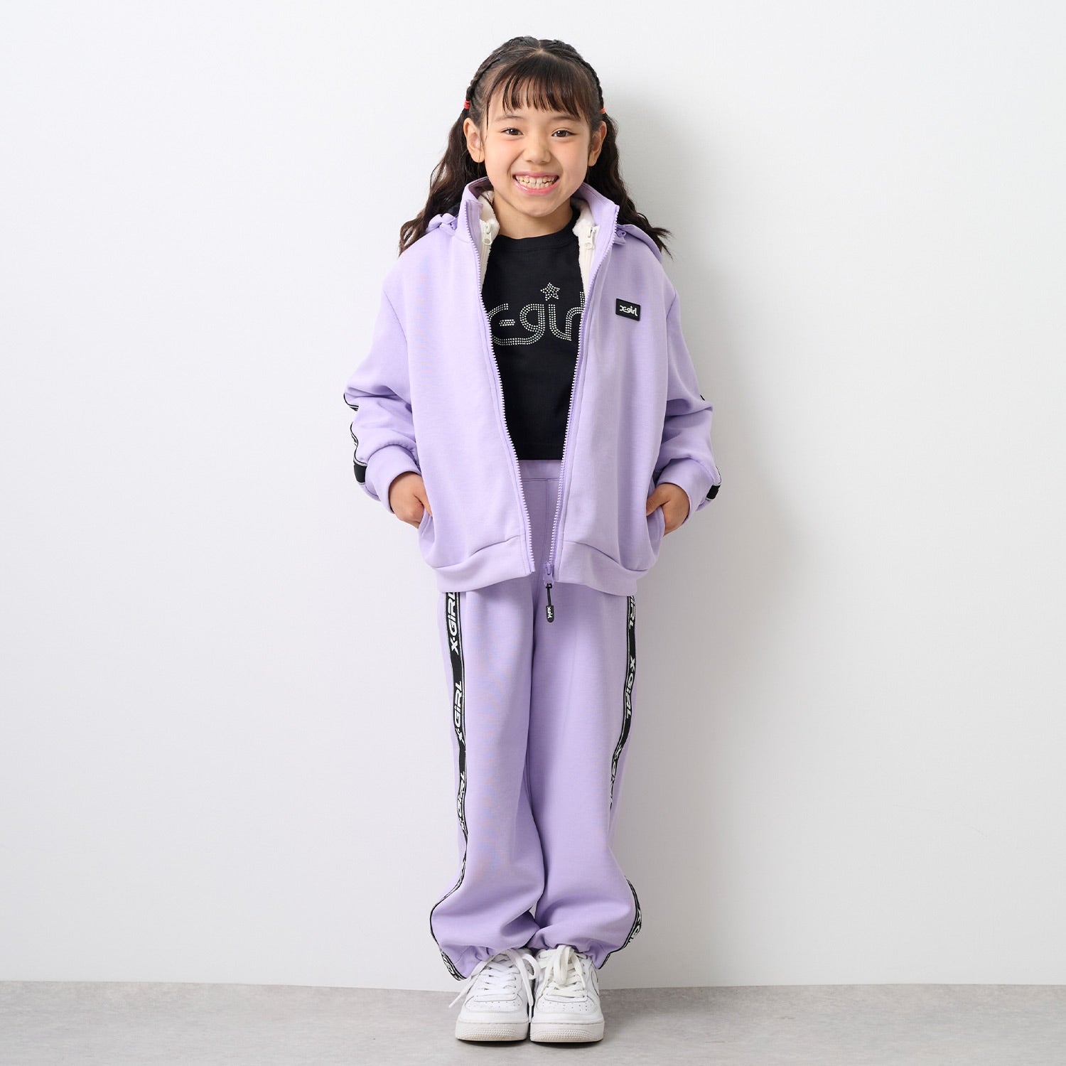 ダンボールニット裾ドロストパンツ