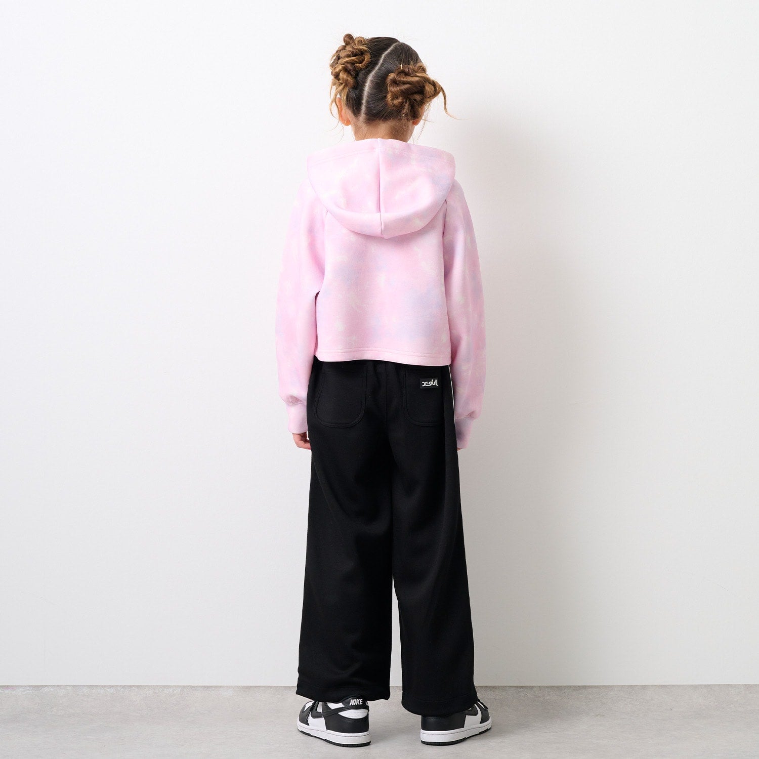 ダンボールニット裾ドロストパンツ