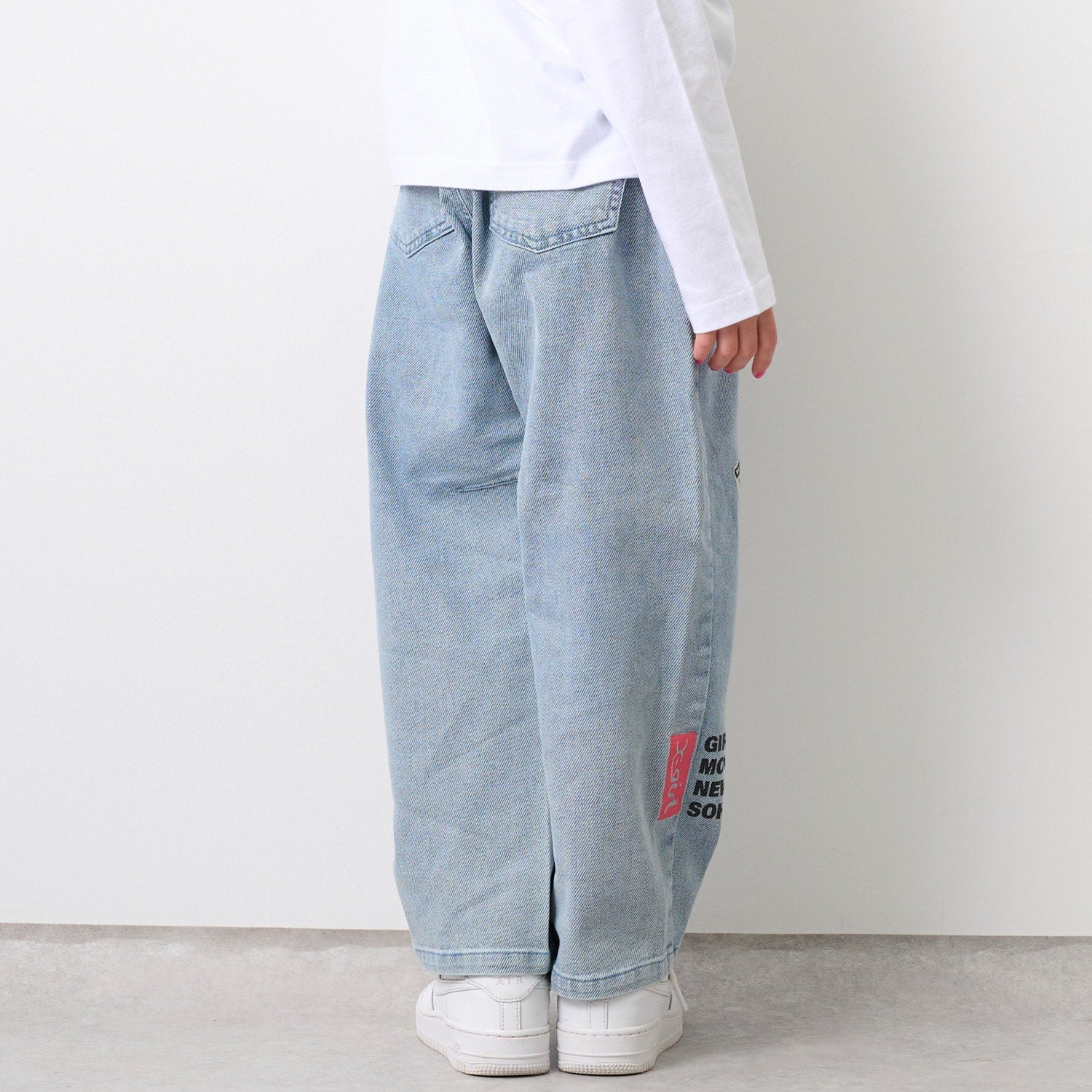 MIXロゴデニムカーブパンツ