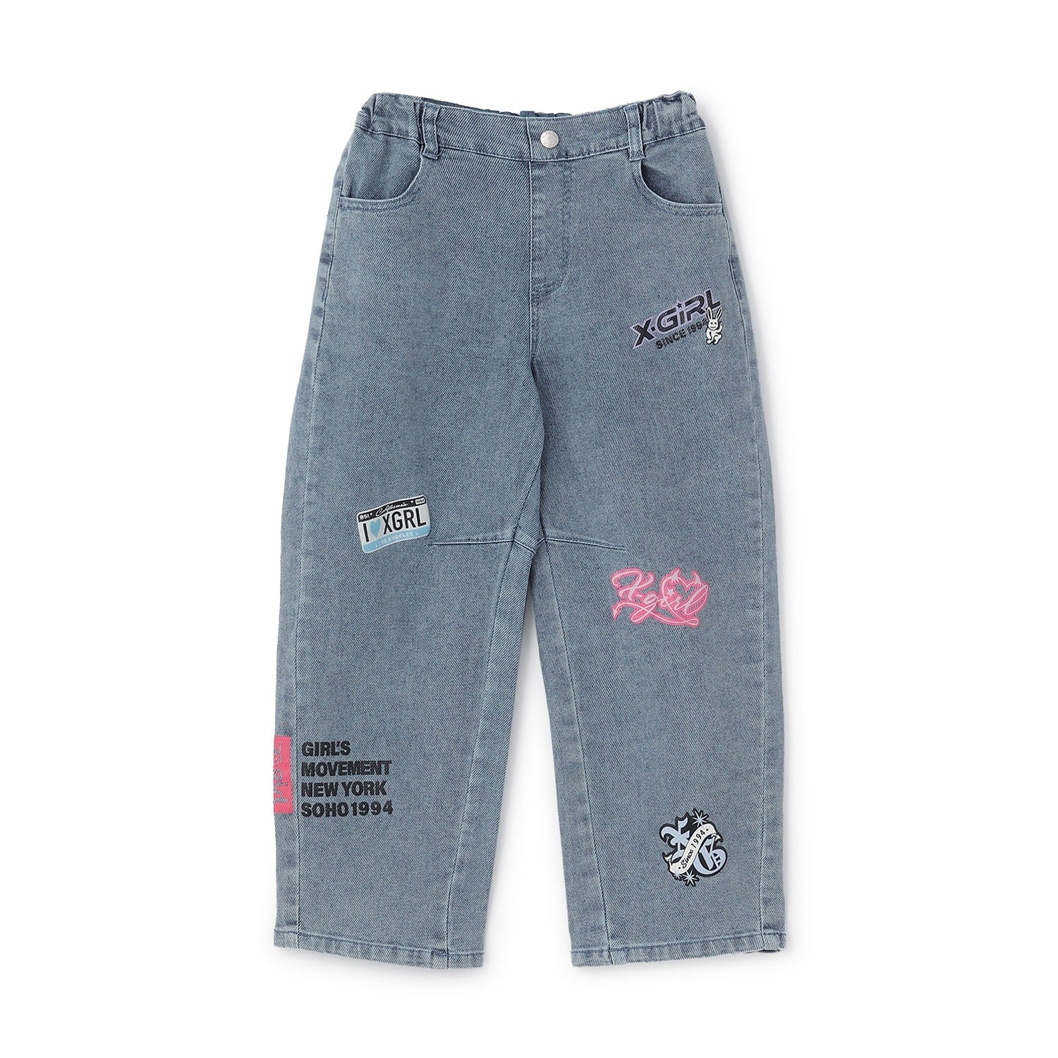 MIXロゴデニムカーブパンツ