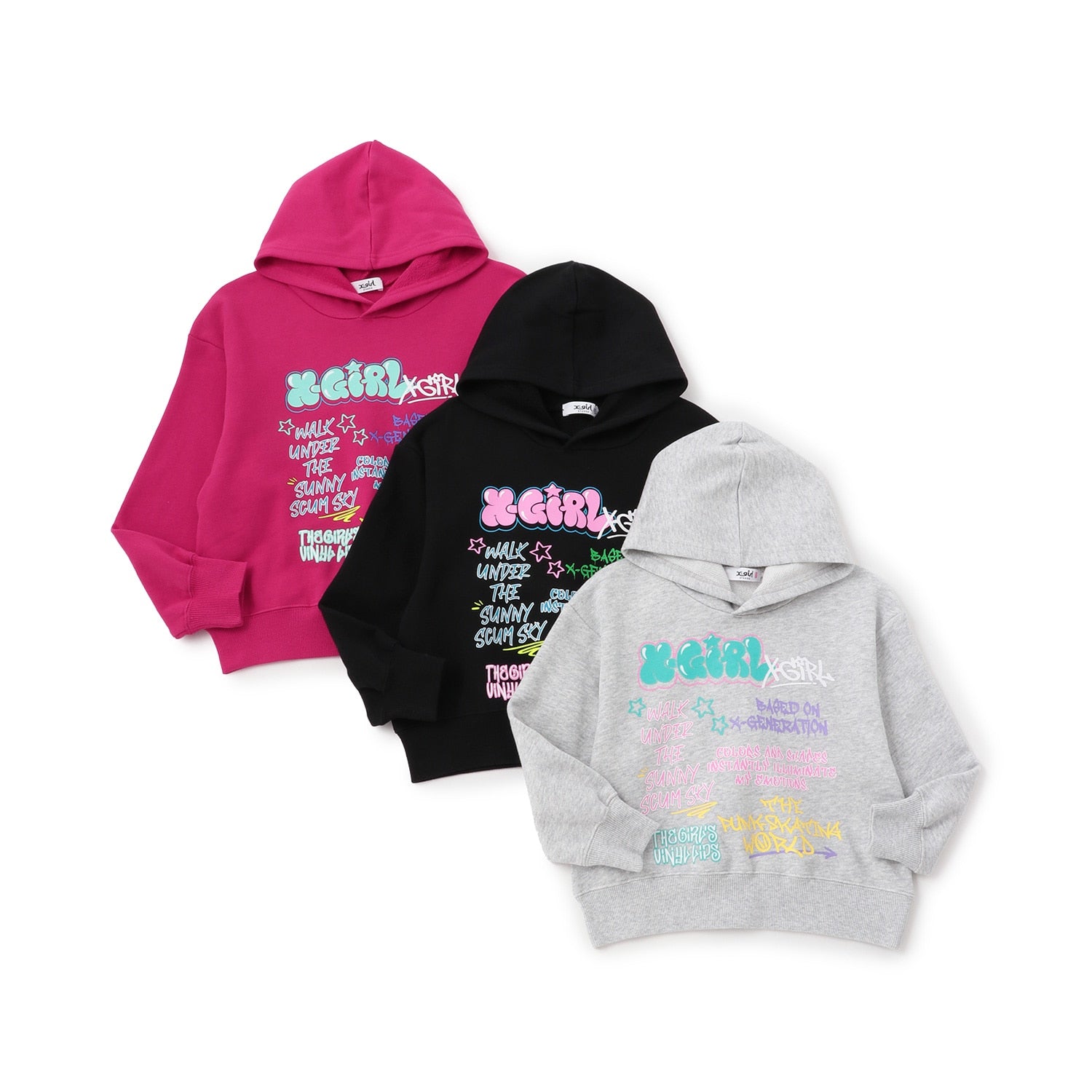 落書きグラフィティパーカ