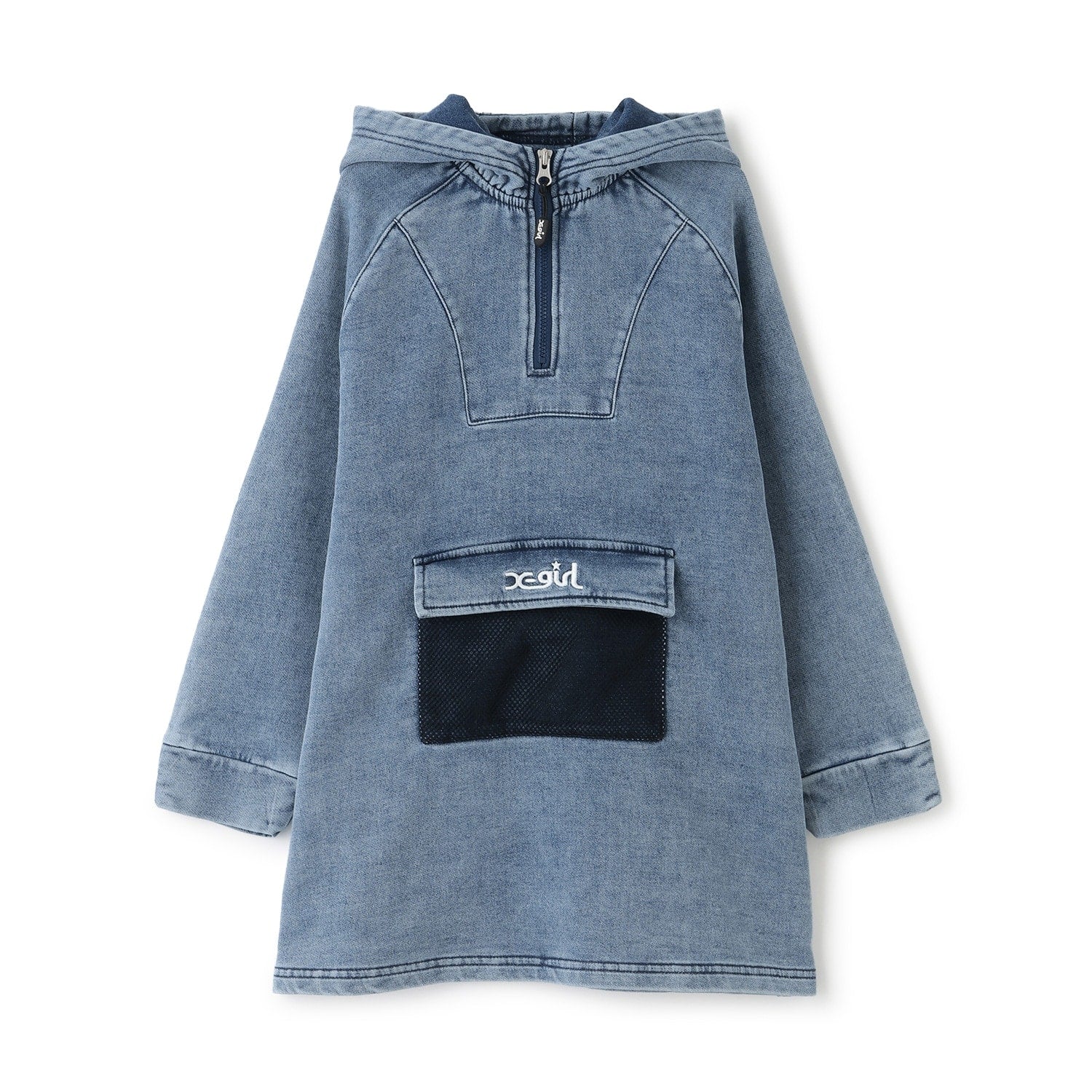 フロントジップパーカーワンピ