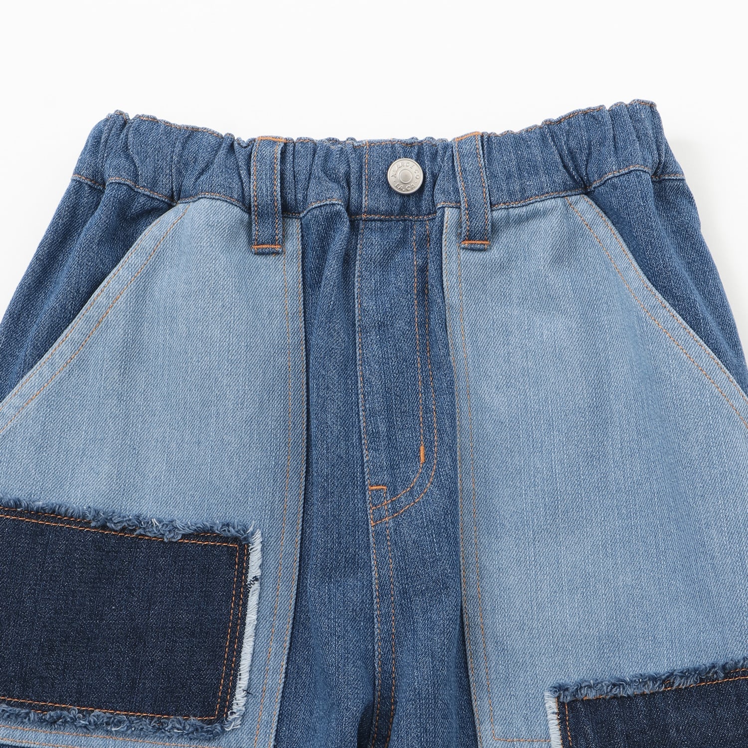 パッチワークデニムパンツ