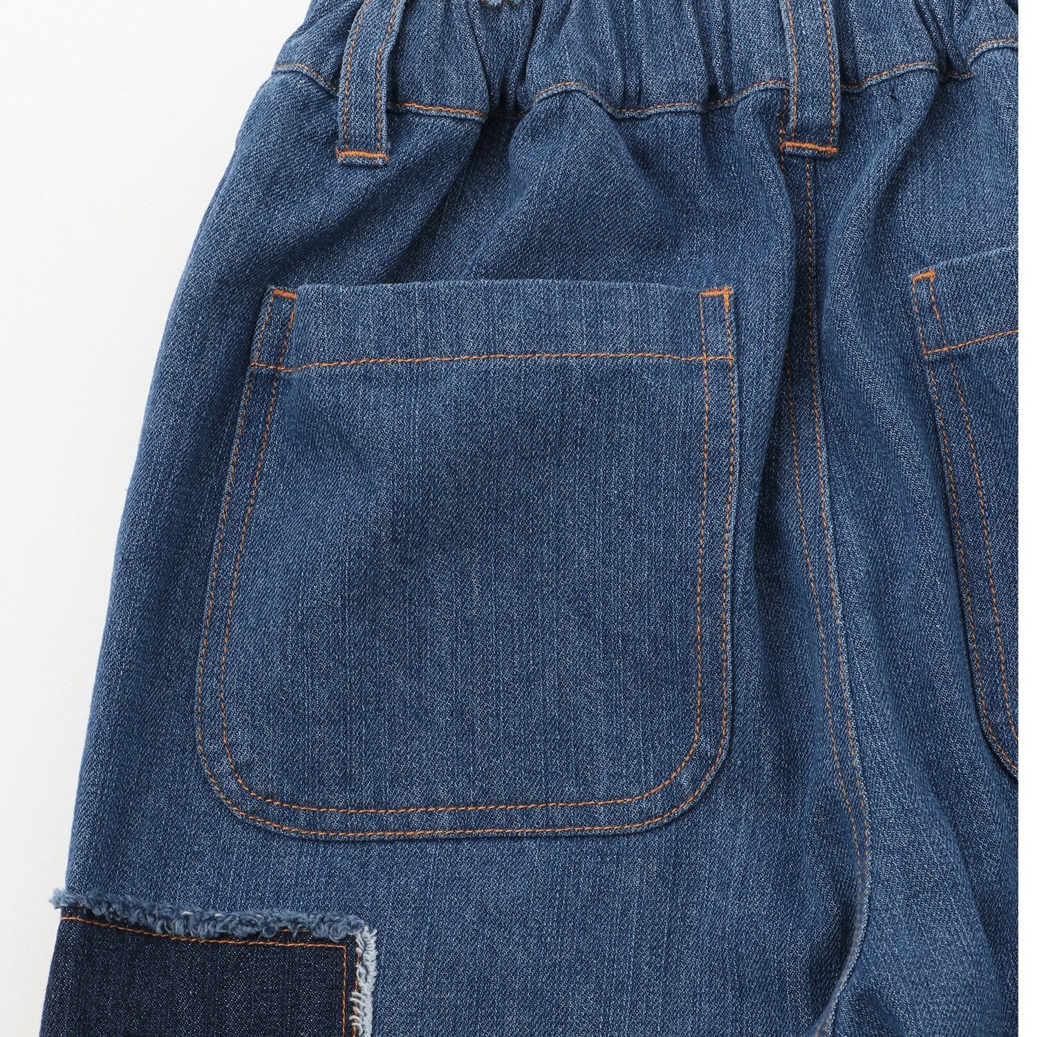 パッチワークデニムパンツ